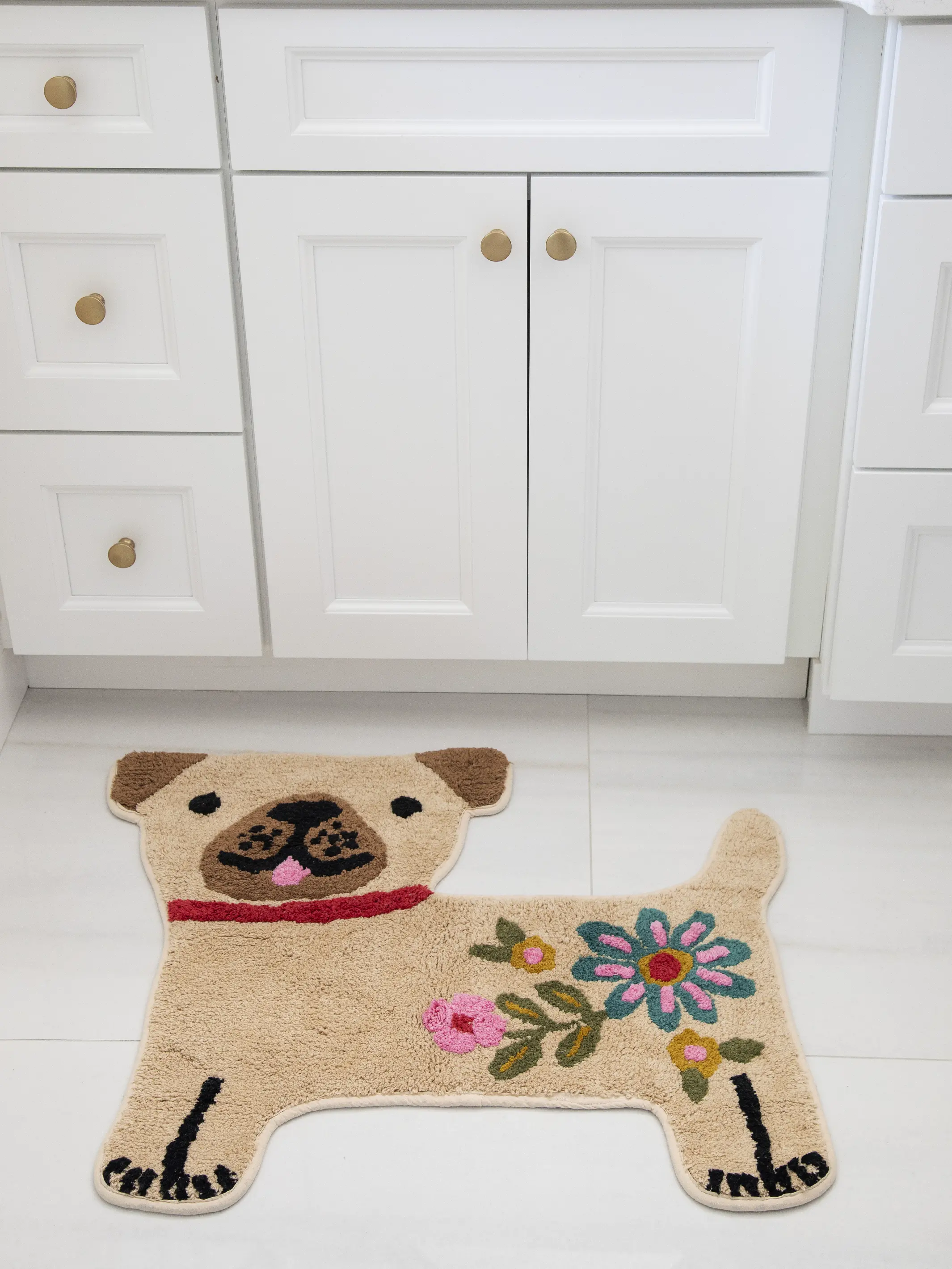 Tufted Cotton Bath Mat - Dog