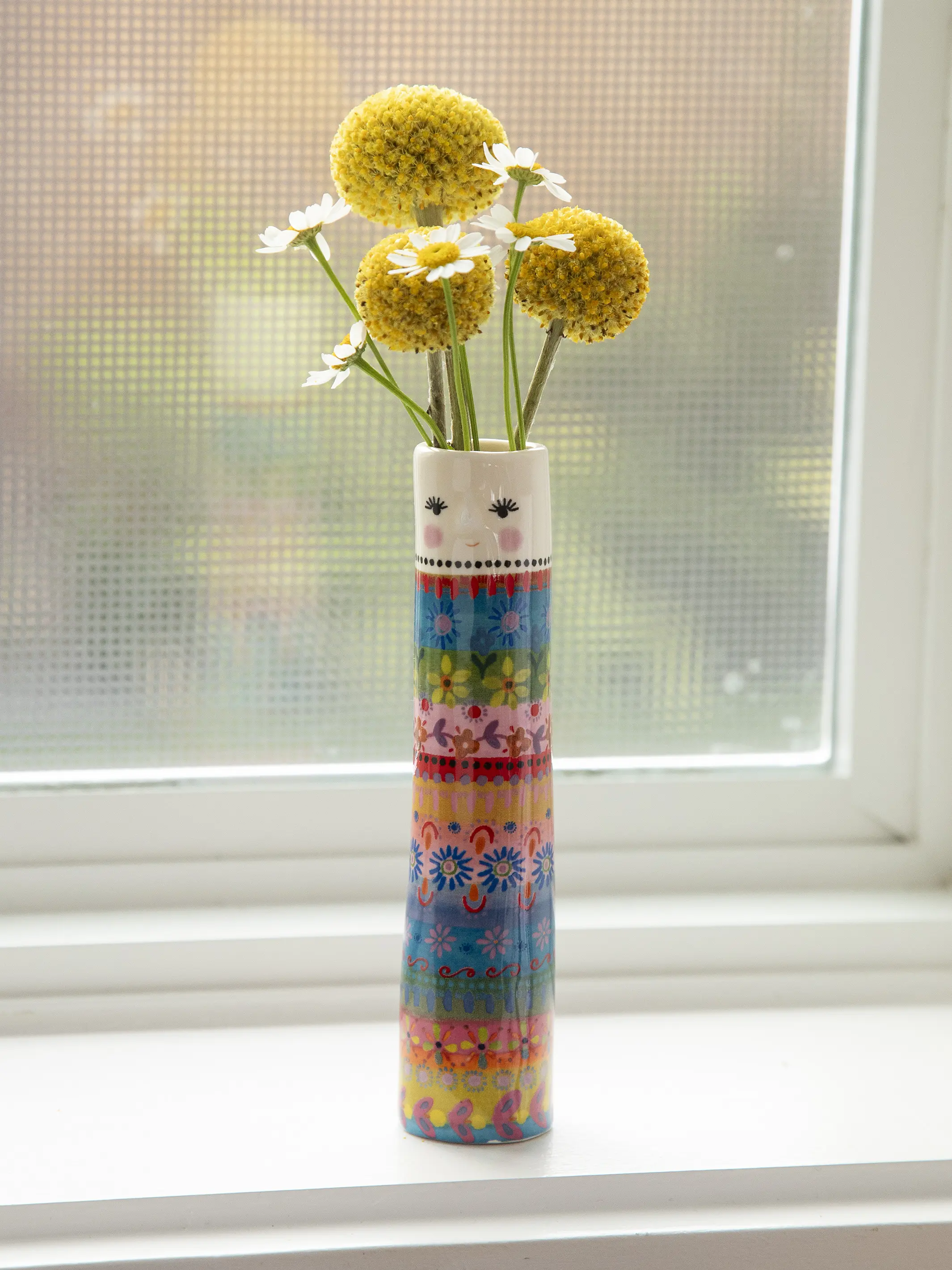 Folk Friend Bud Vase - Folk Lady