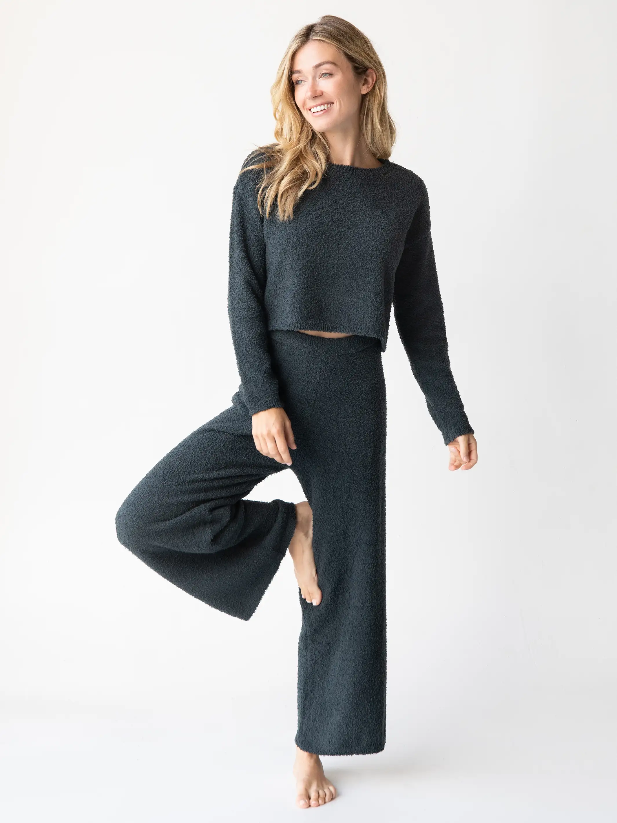 Cozy Up Pant & Sweater Set - Charcoal