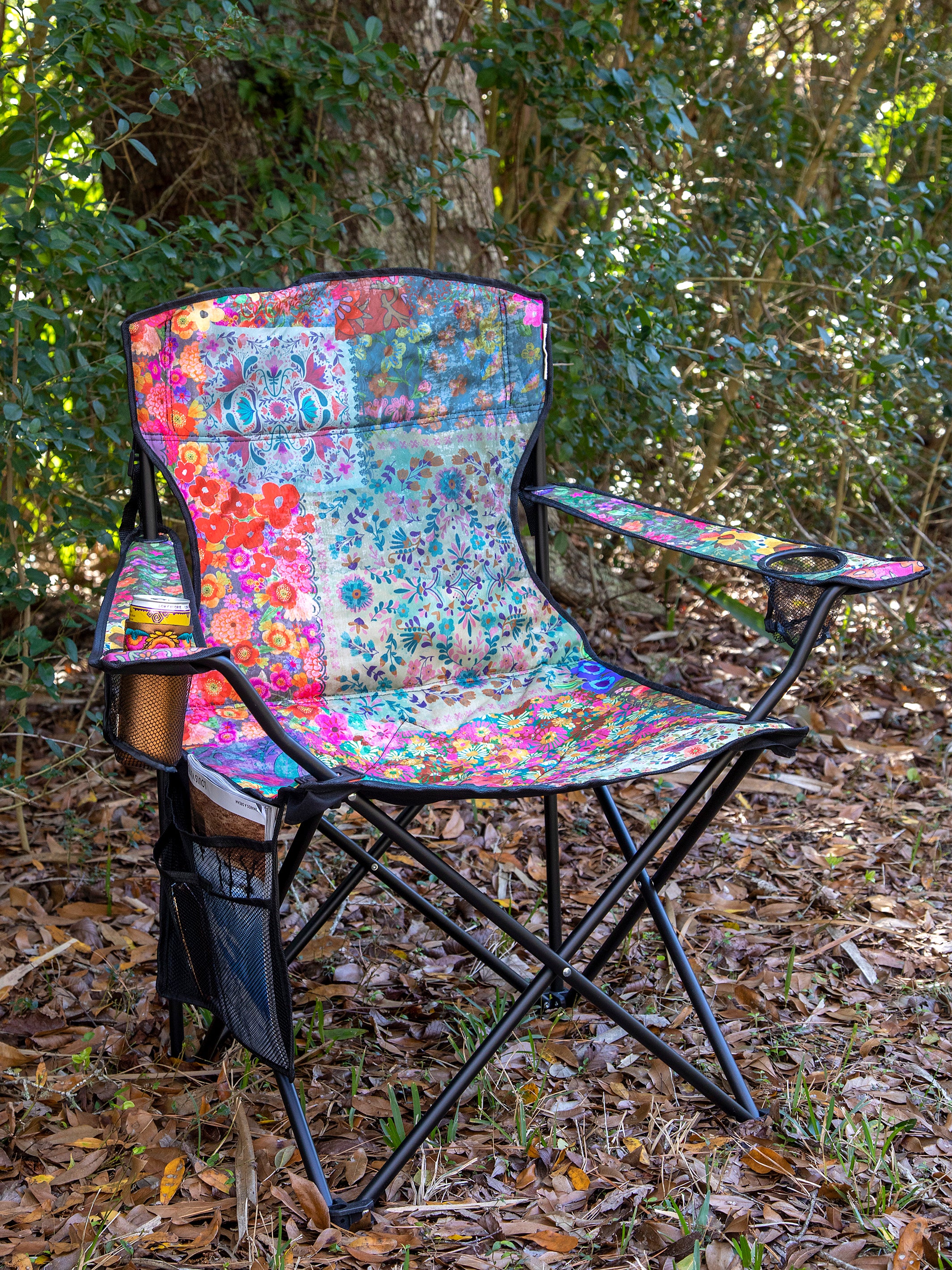 Folding Camp Chair - Red Orange