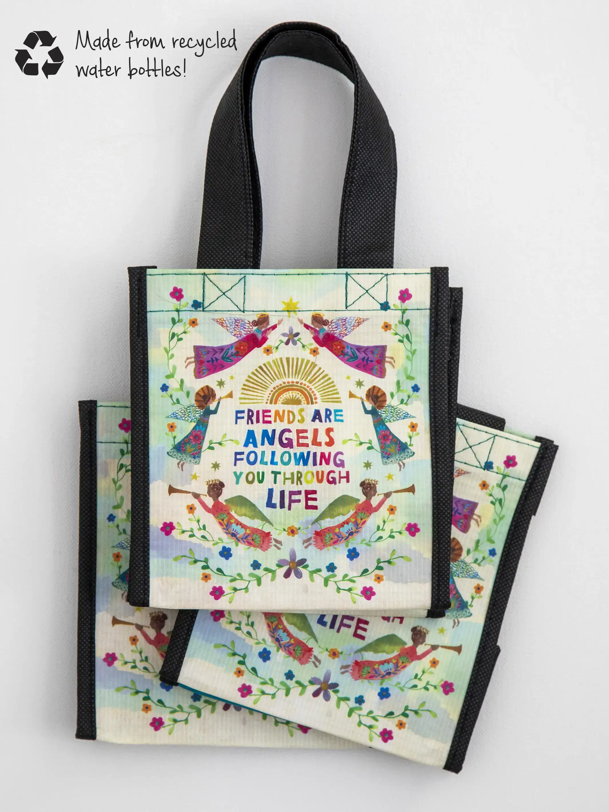 Small Happy Bag, Set of 3 - Friends Are Angels