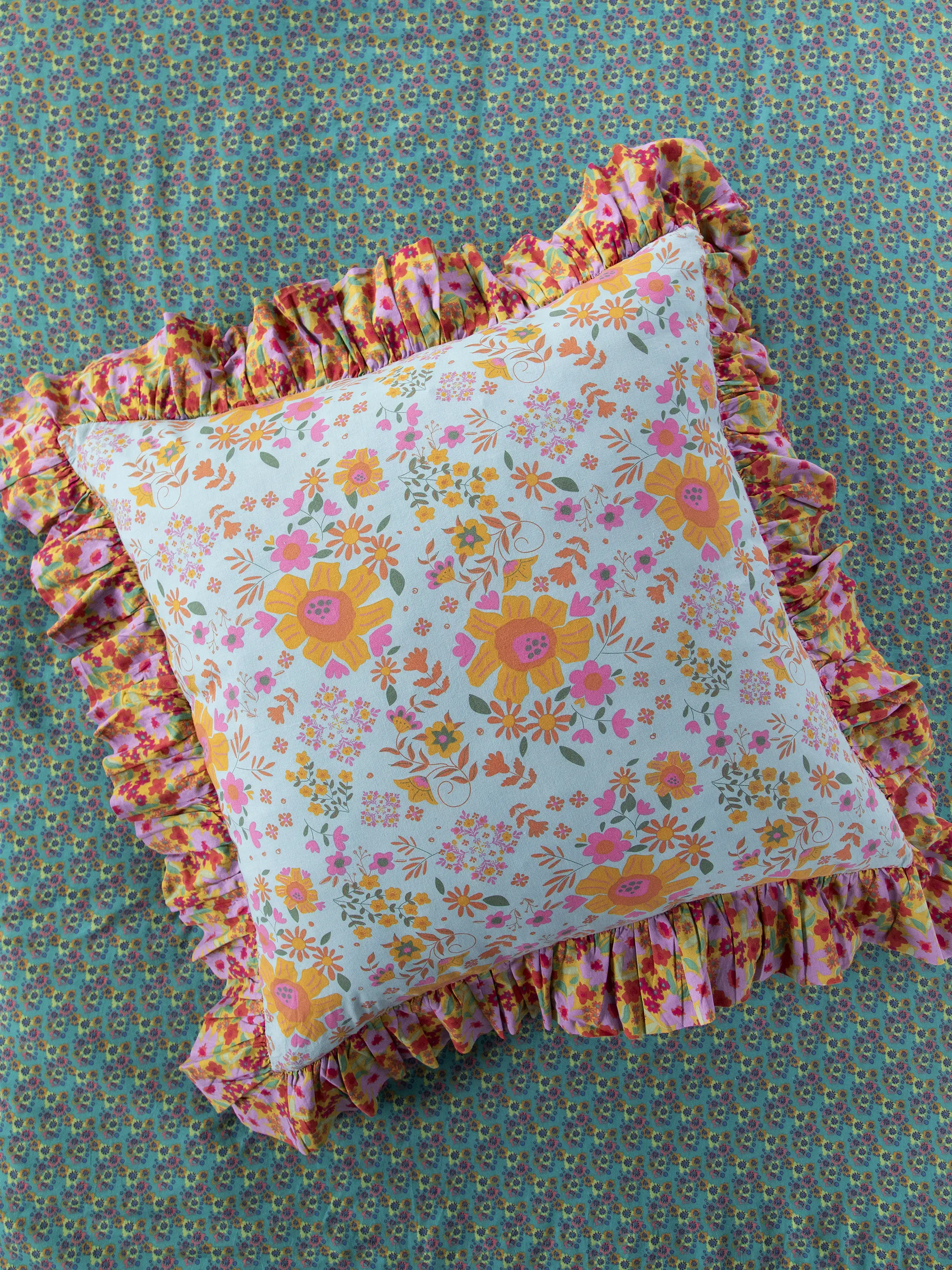 Ruffle Reversible Euro Sham - Lula