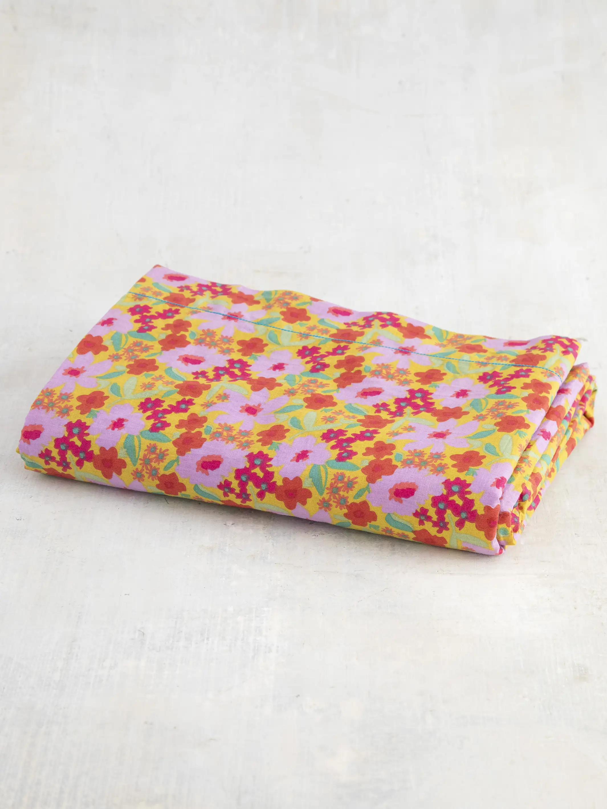 Mix & Match Soft Cotton Flat Sheet - Pink Anna