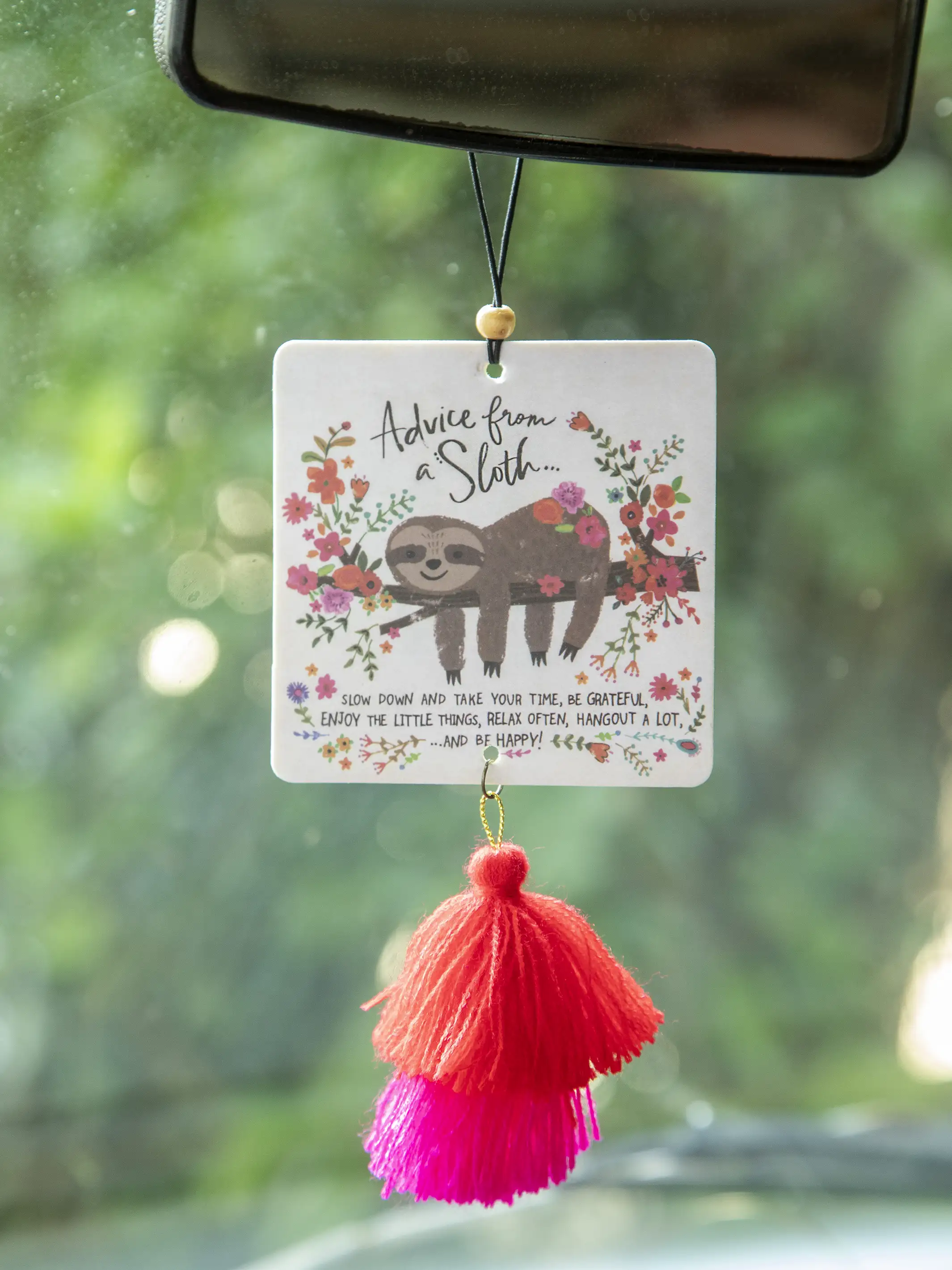 Car Air Freshener - Advice From A Sloth