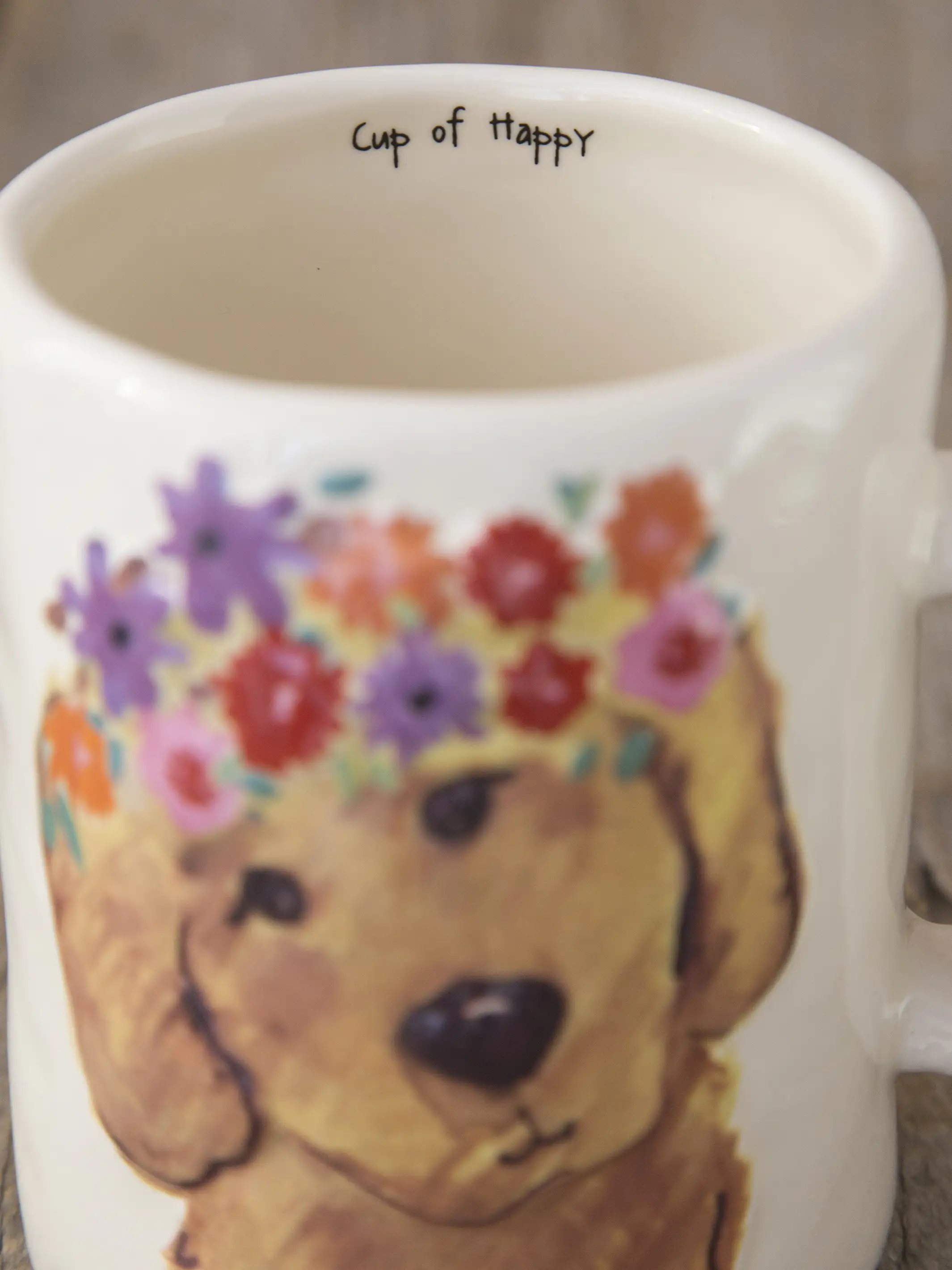 Embossed Cup of Happy - Dog