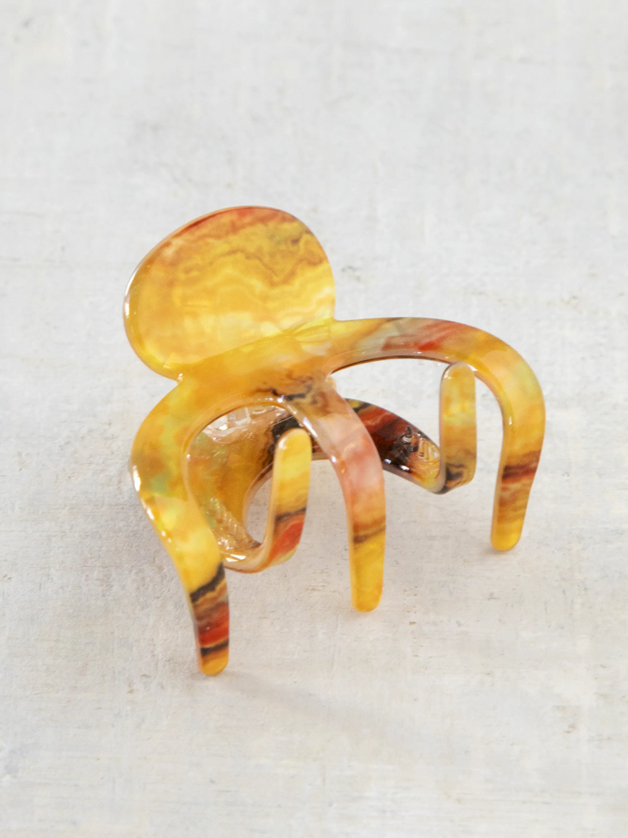 Octopus Hair Claw Clip - Orange