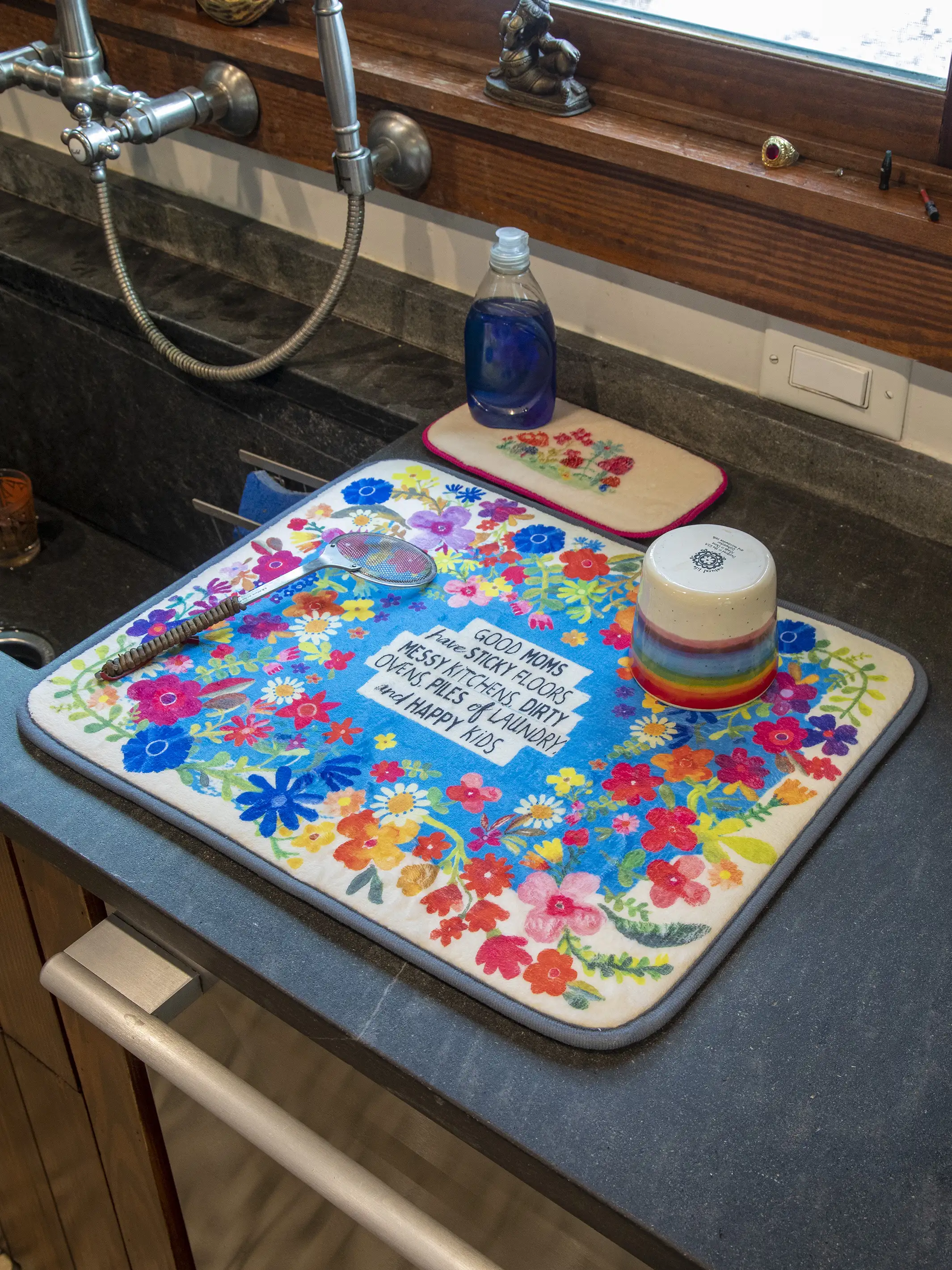 Reversible Dish Drying Mat - Good Moms