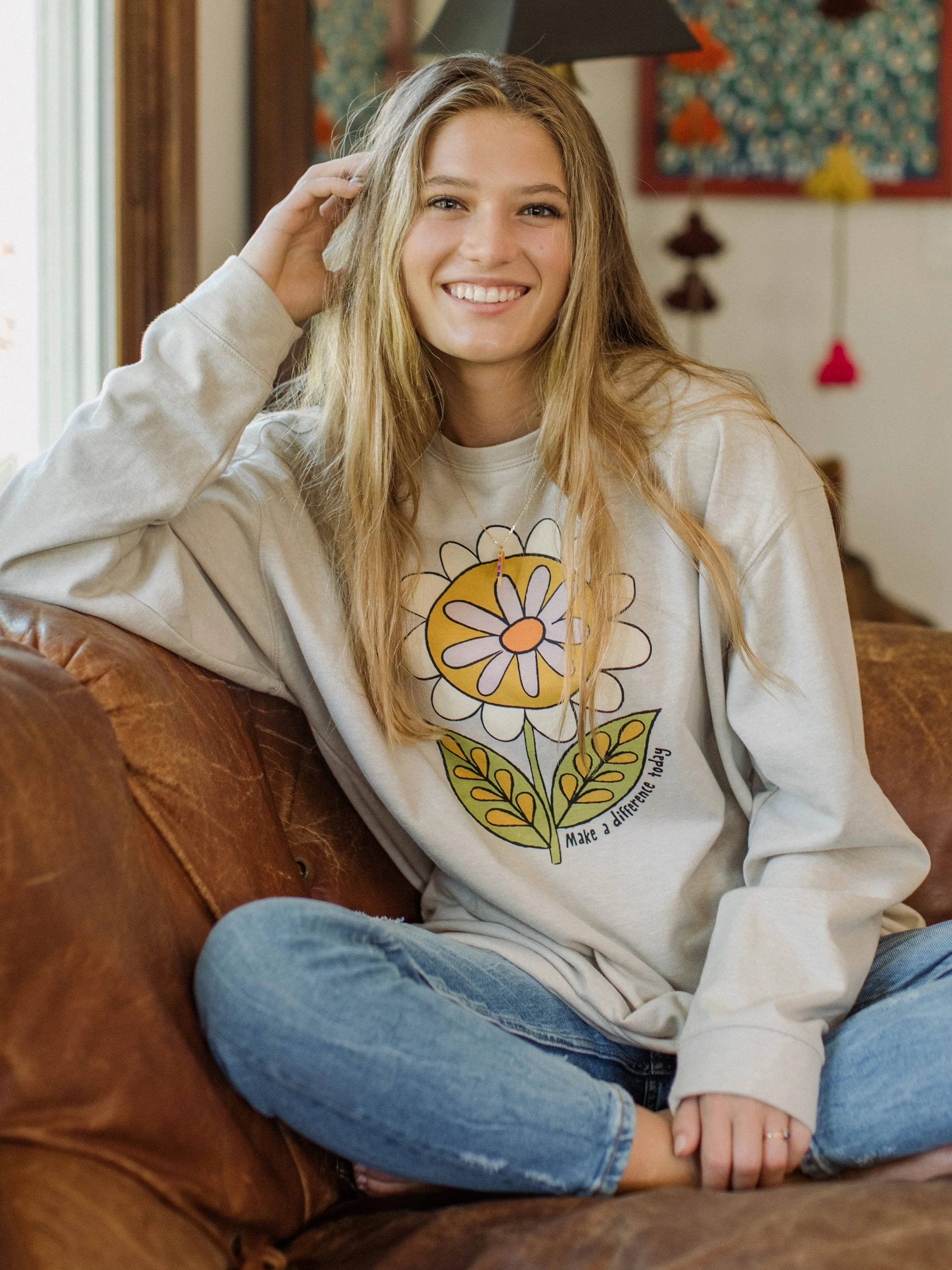 Comfy Pocket Sweatshirt - Make A Difference