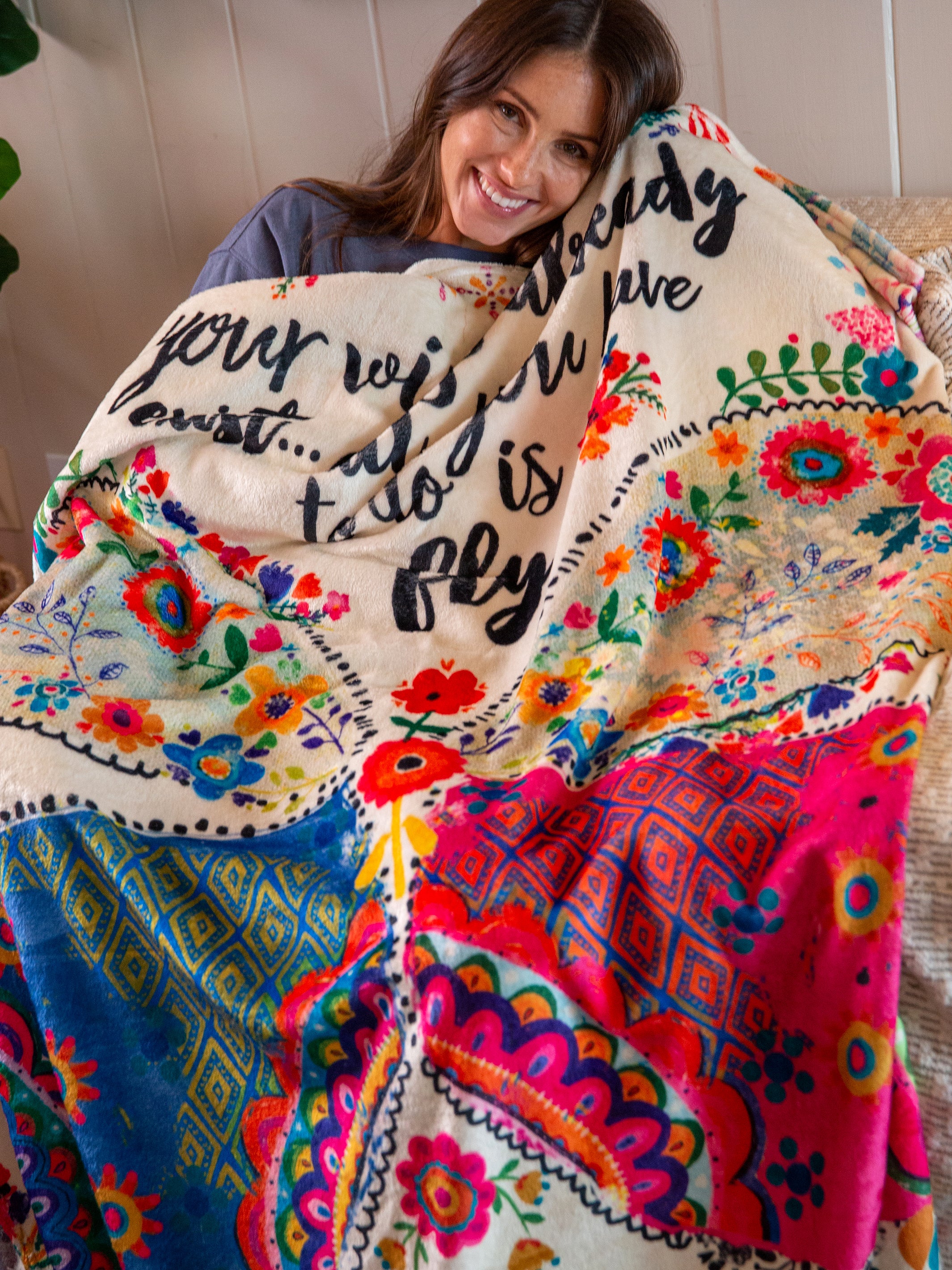 Cozy Throw Blanket - Your Wings Exist