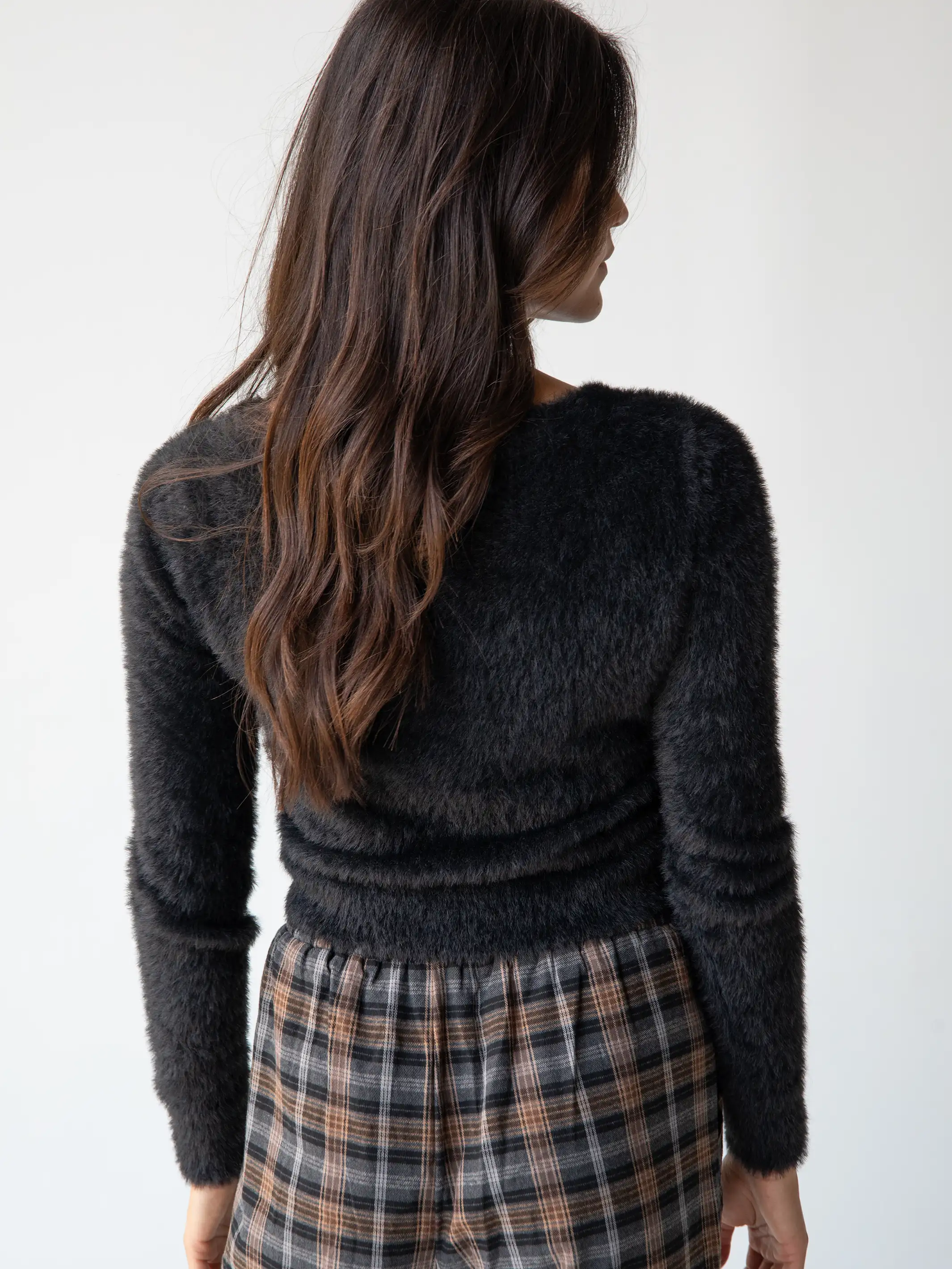 Fuzzy Sweater - Black