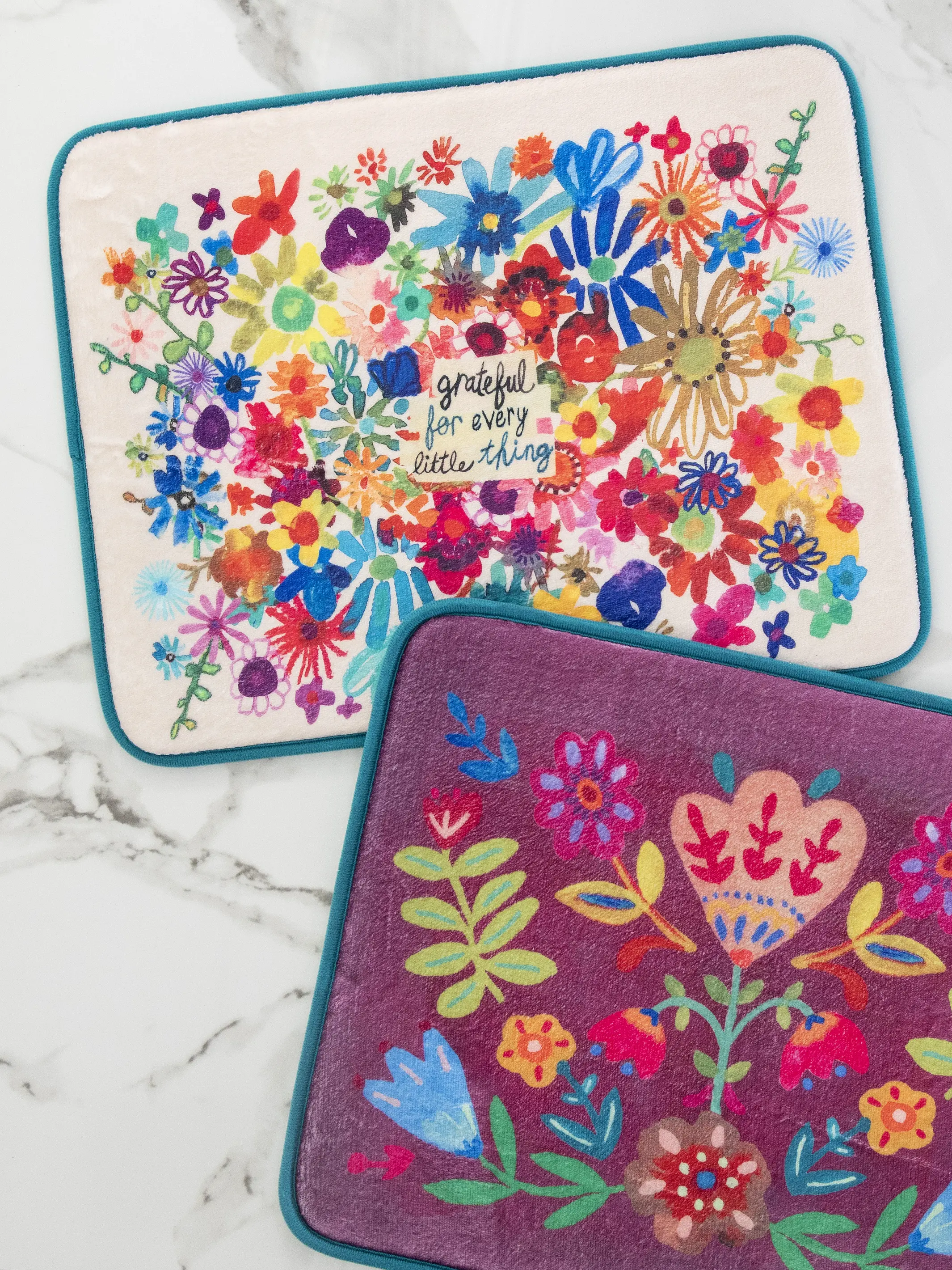 Reversible Dish Drying Mat - Grateful