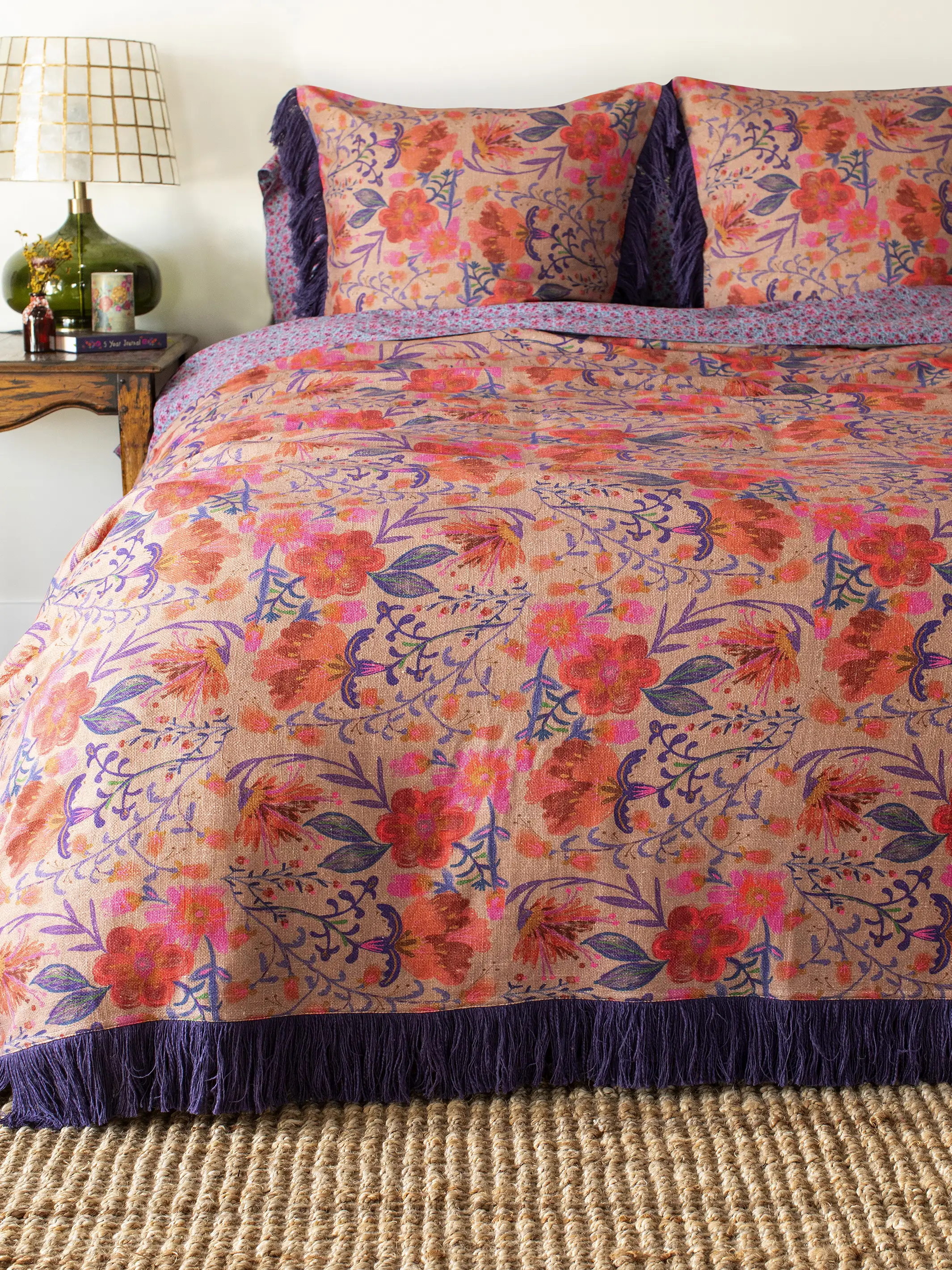 Cotton Matty Fringe Bedspread - Boho