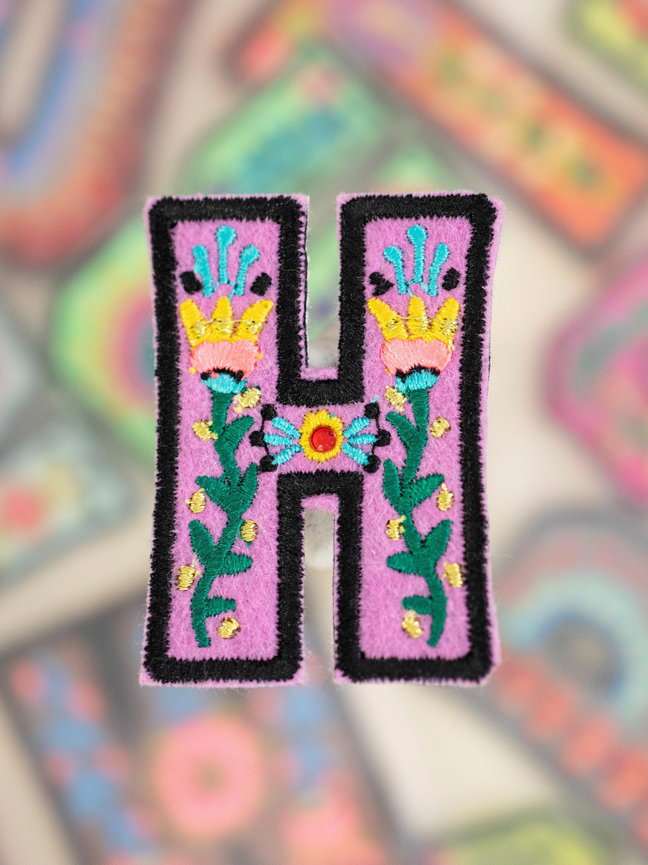 Stick-On Letter Patch - H