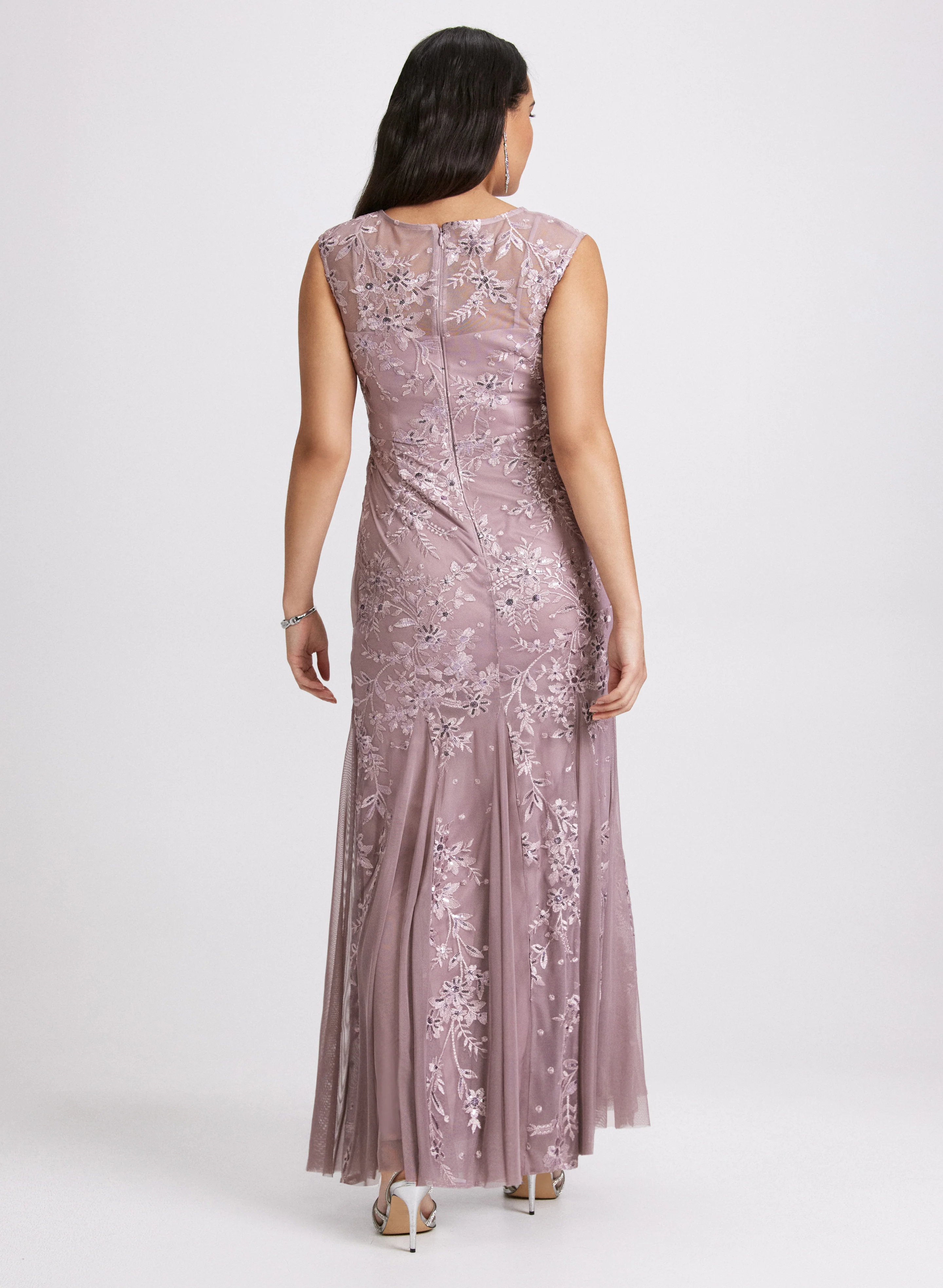 Embroidered Tulle Dress