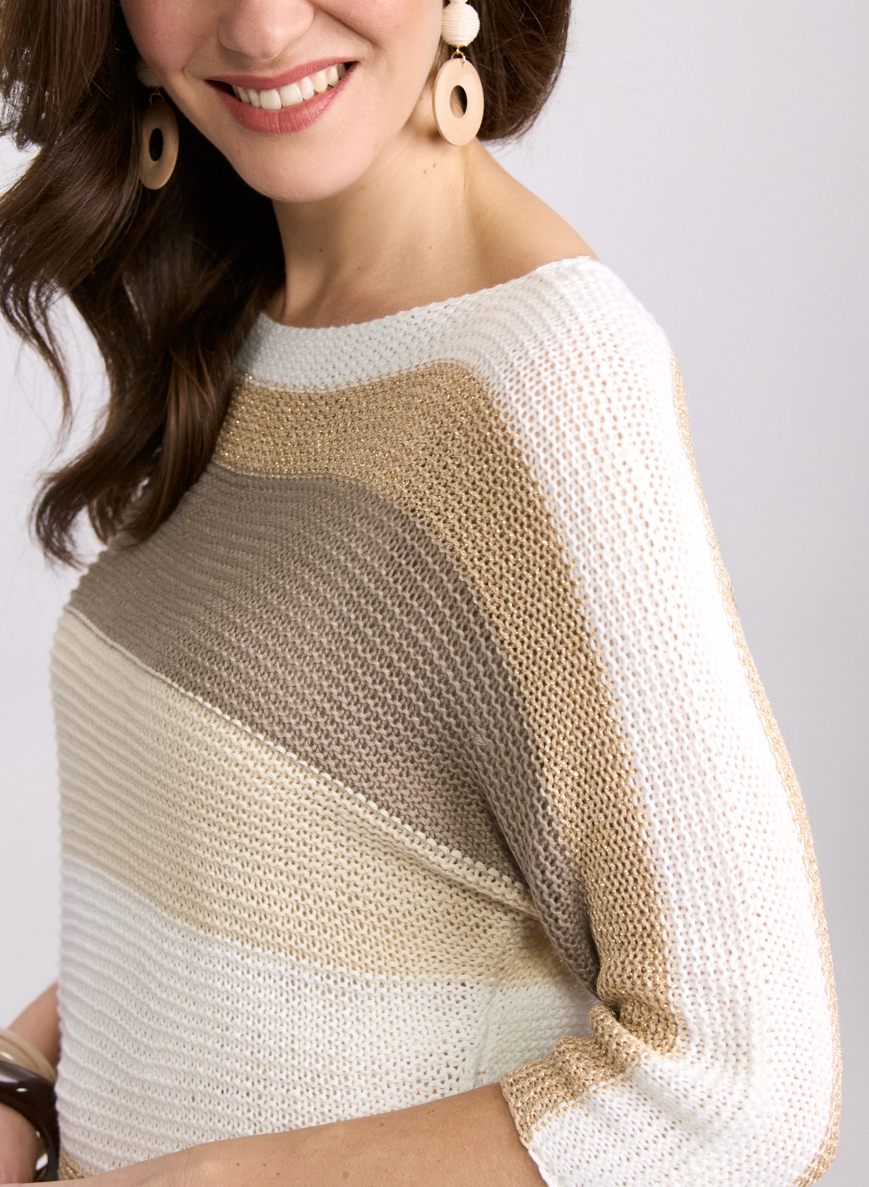 Striped Knit Pullover