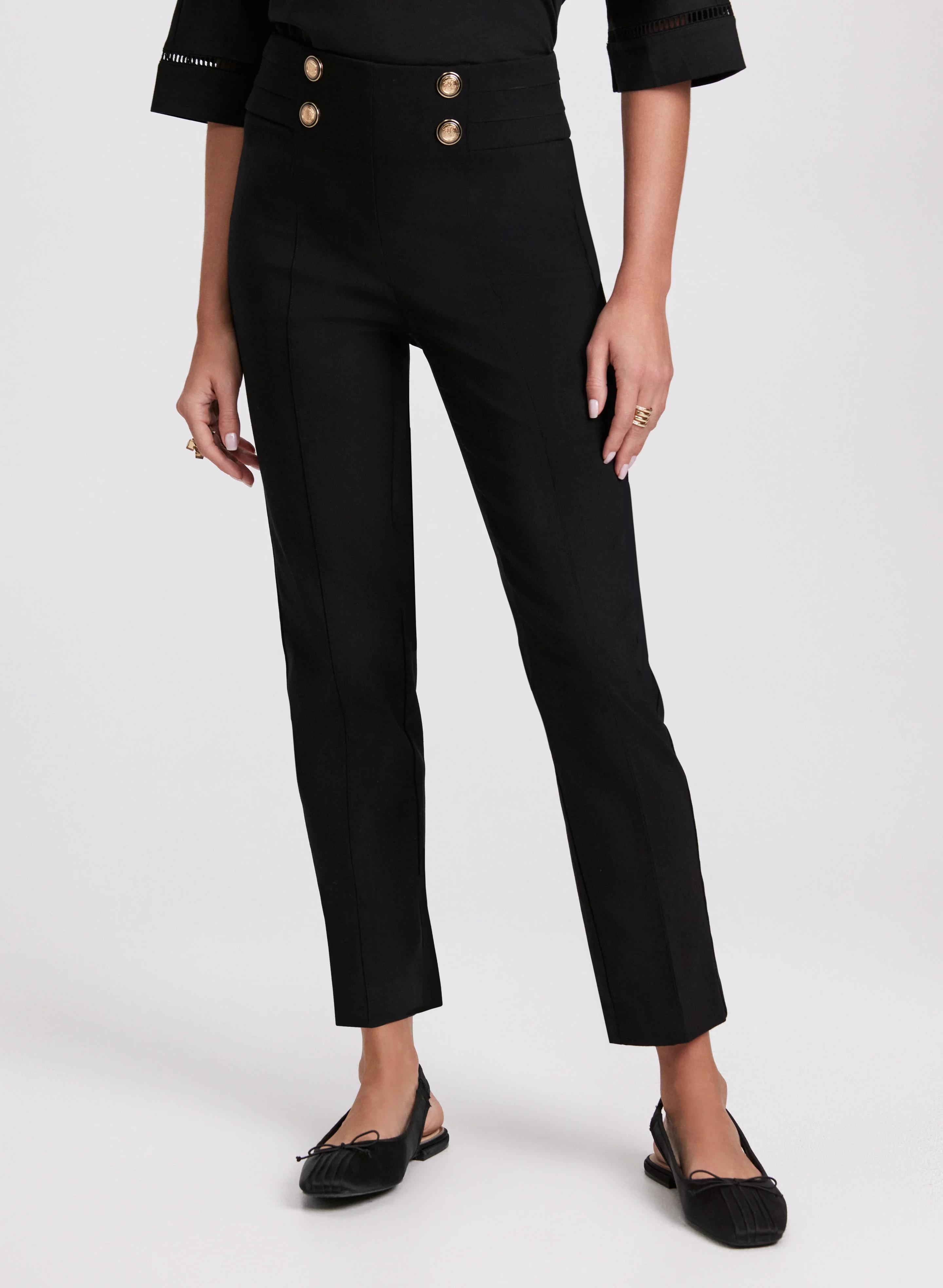 Sofia Slim-Leg Pants - Short