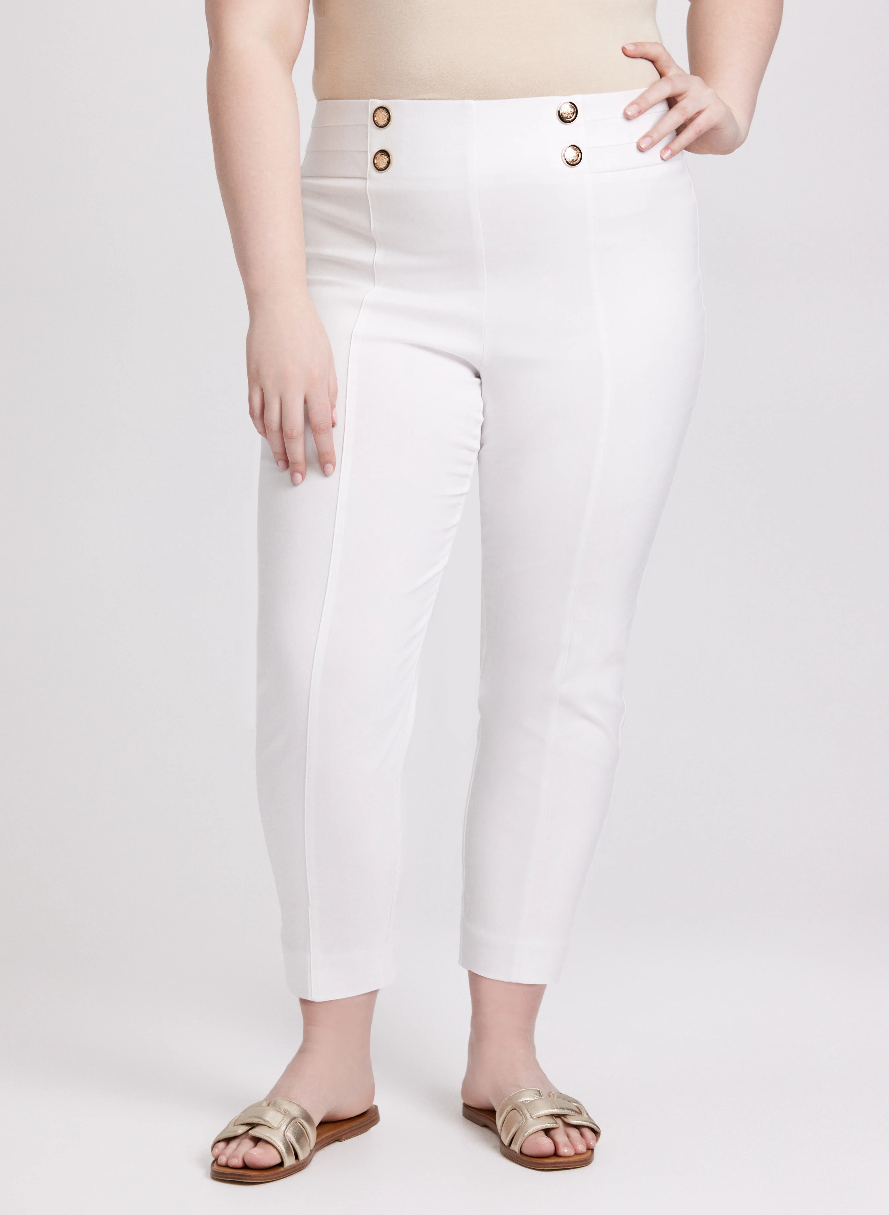 Sofia Slim-Leg Pants - Short