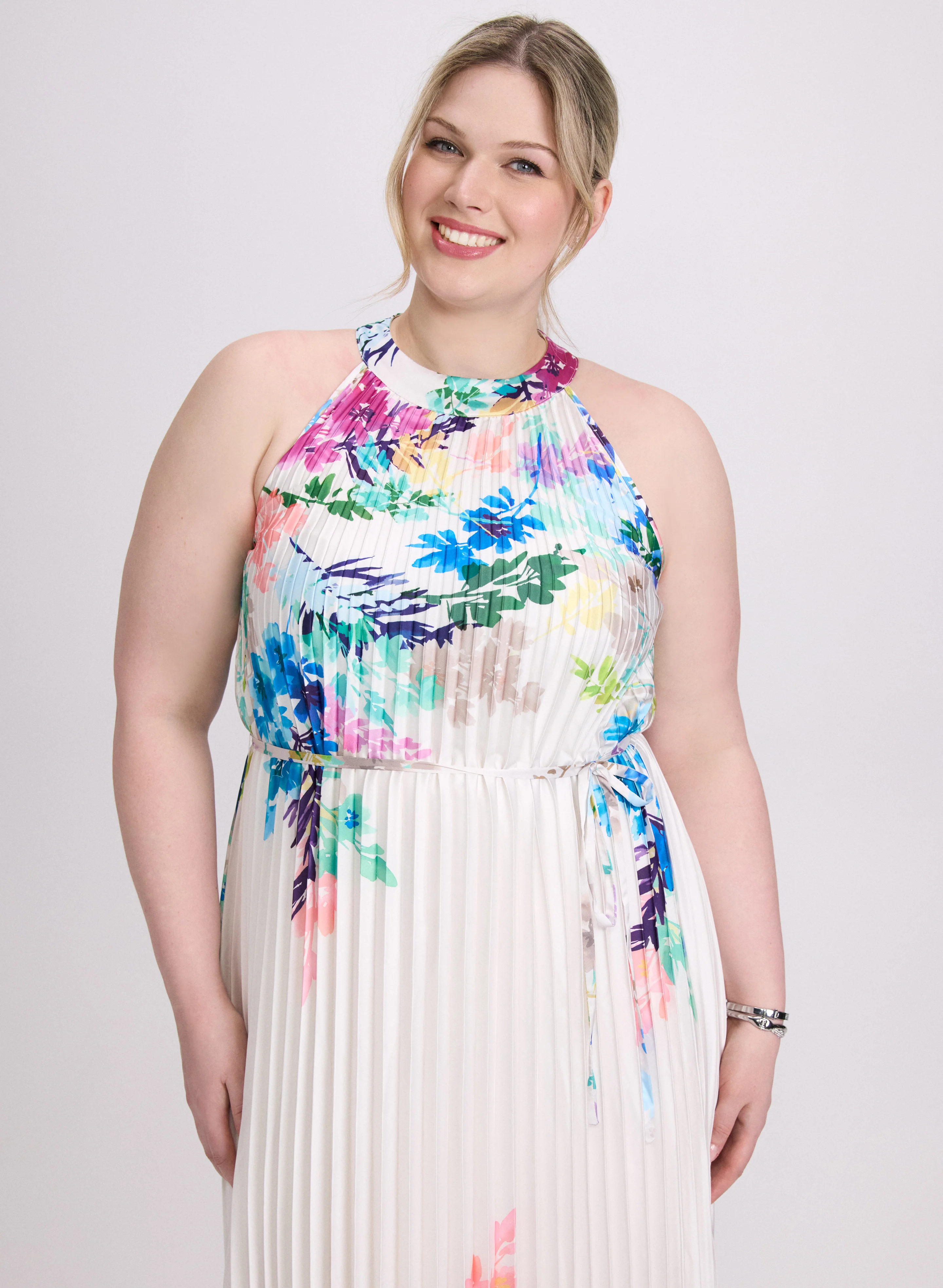 Joseph Ribkoff - Floral Plissé Dress