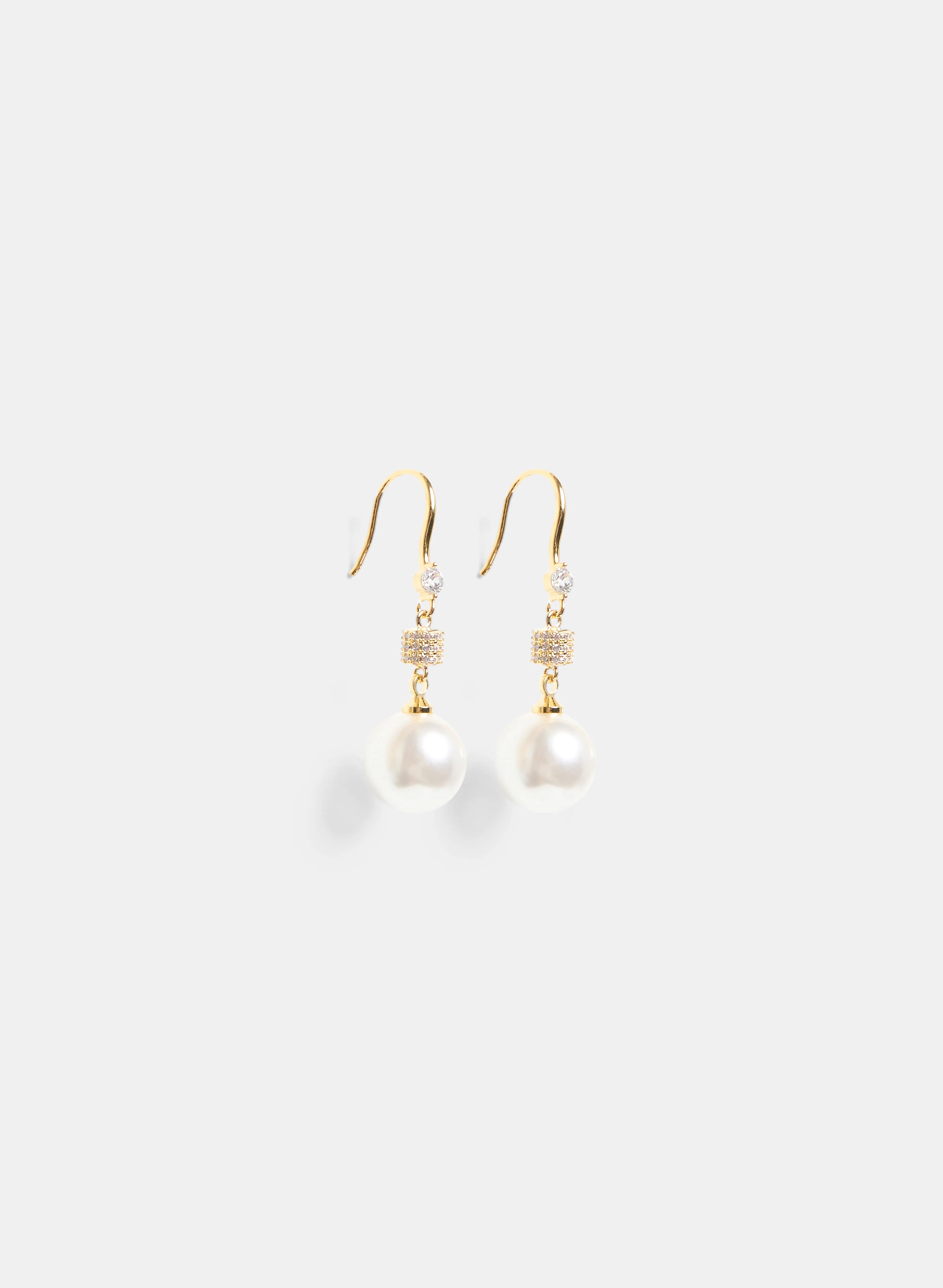 Tiered Pearl Drop Earrings