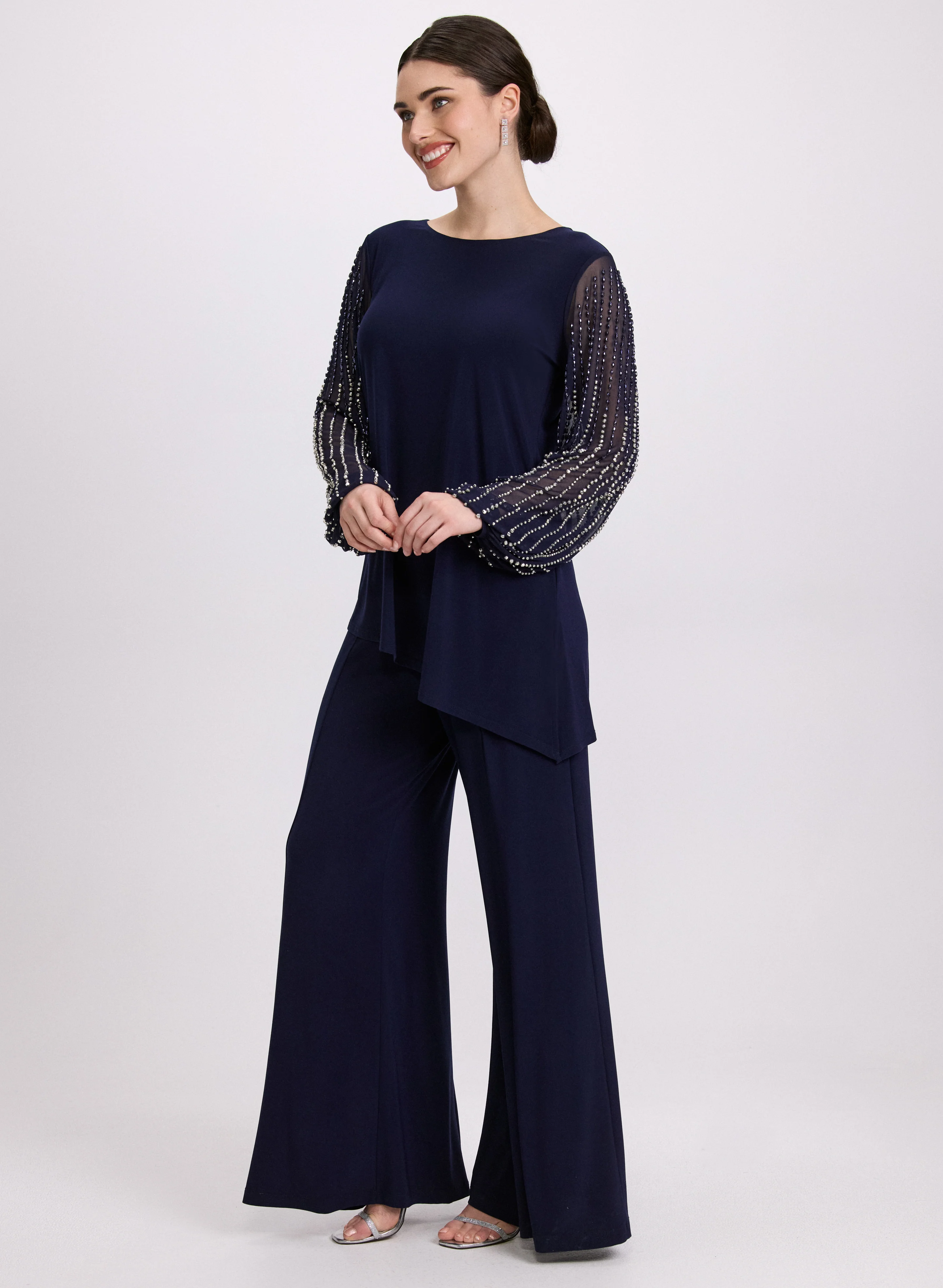 Beaded Top & Pants Set