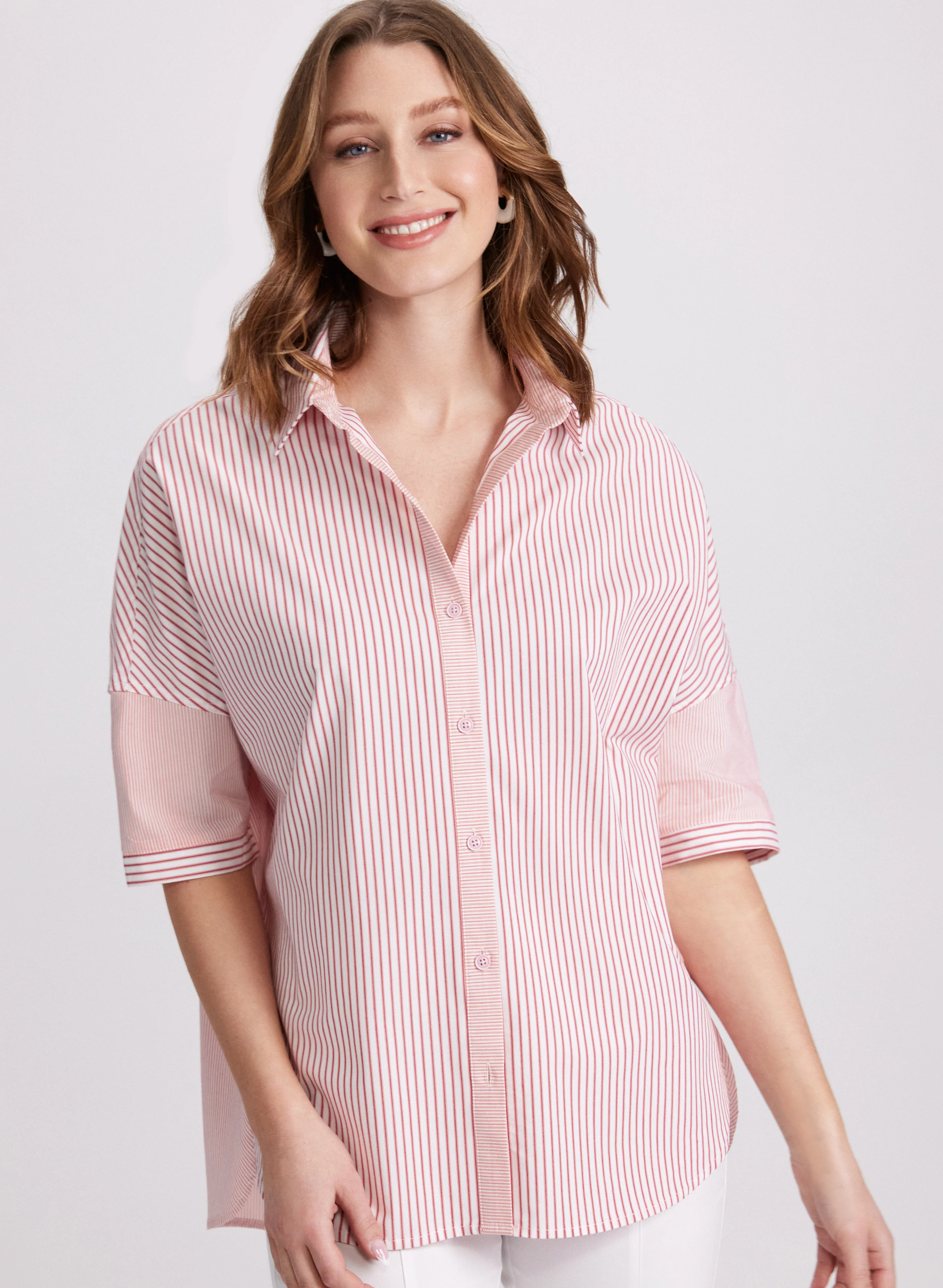Stripe Print Blouse