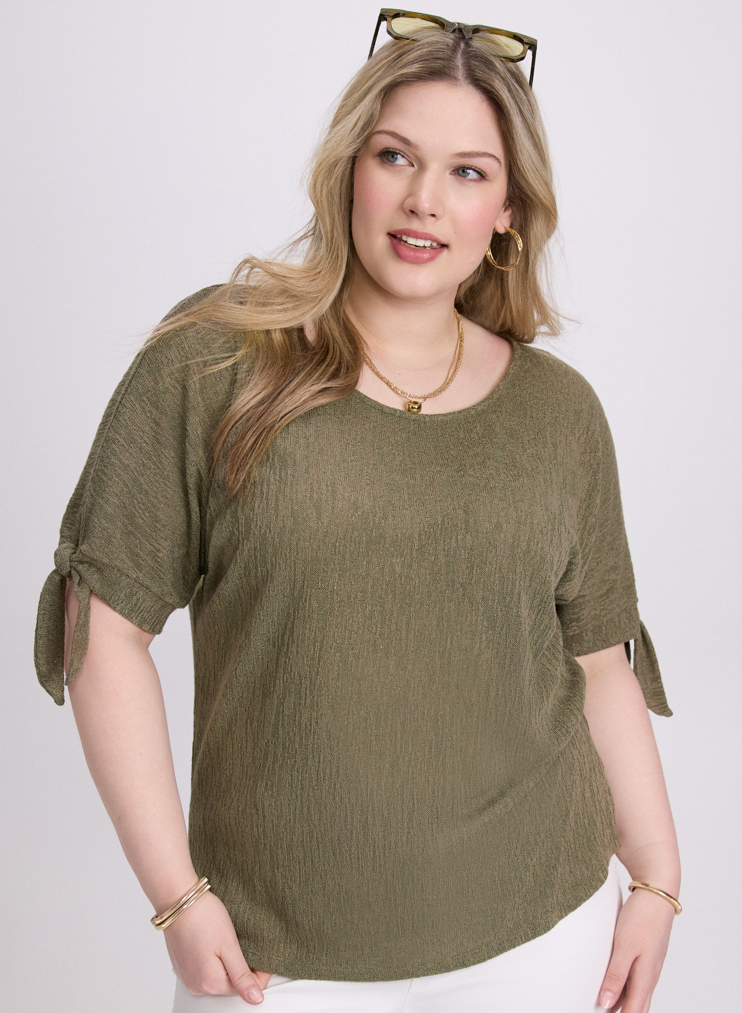 Tied Sleeves Top