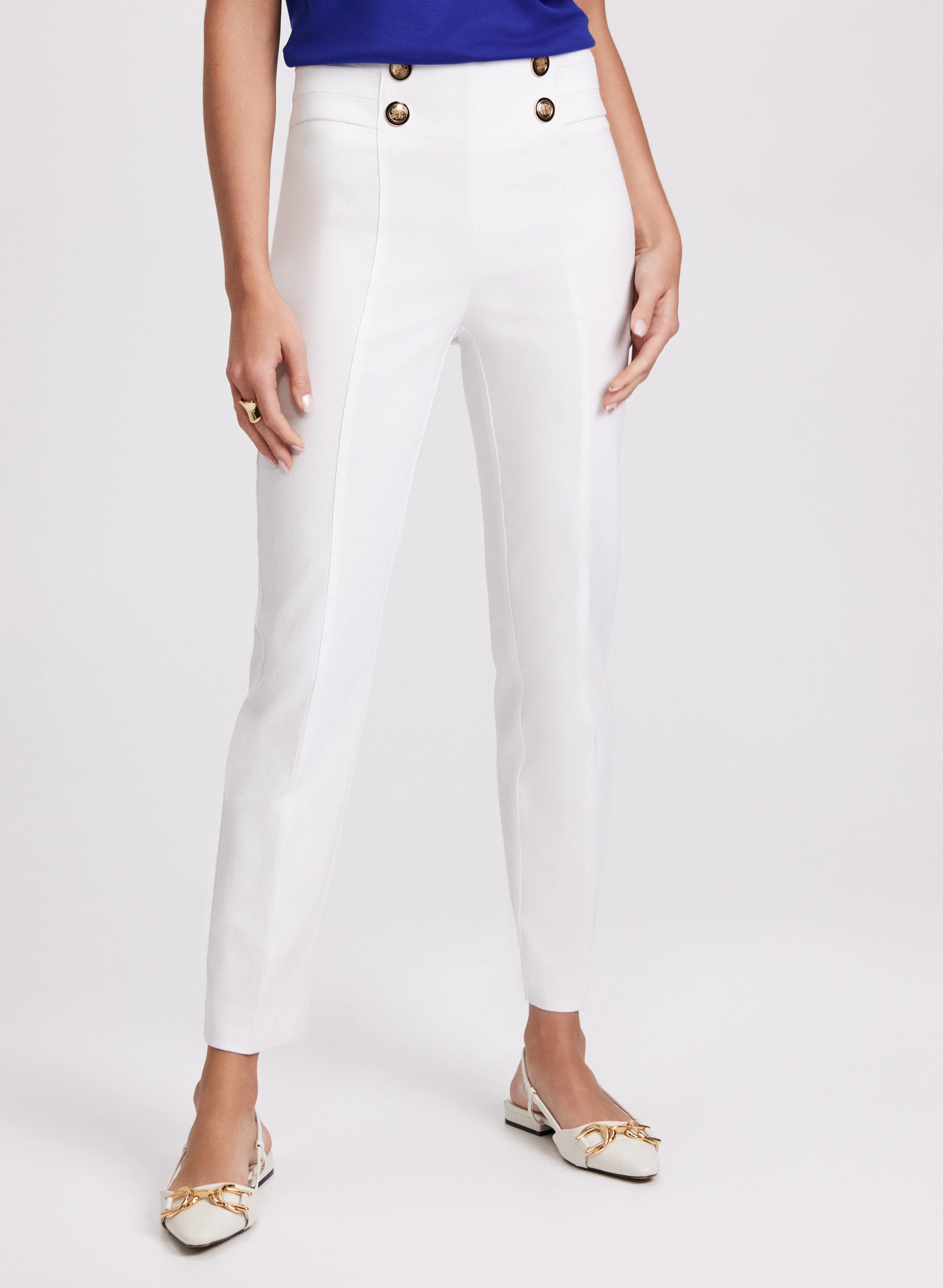 Sofia Slim-Leg Pants - Short