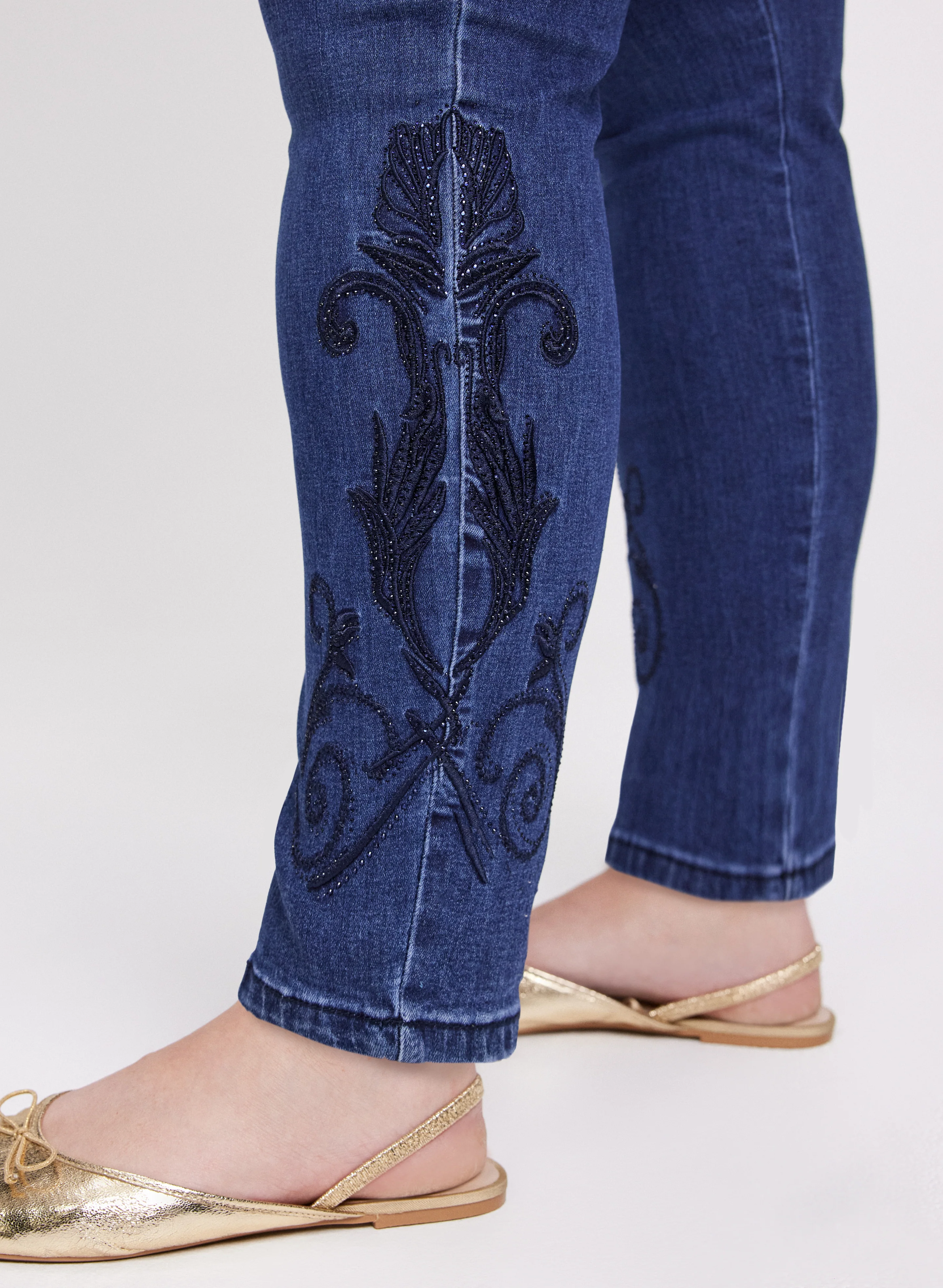 Slim-Leg Dark Jeans