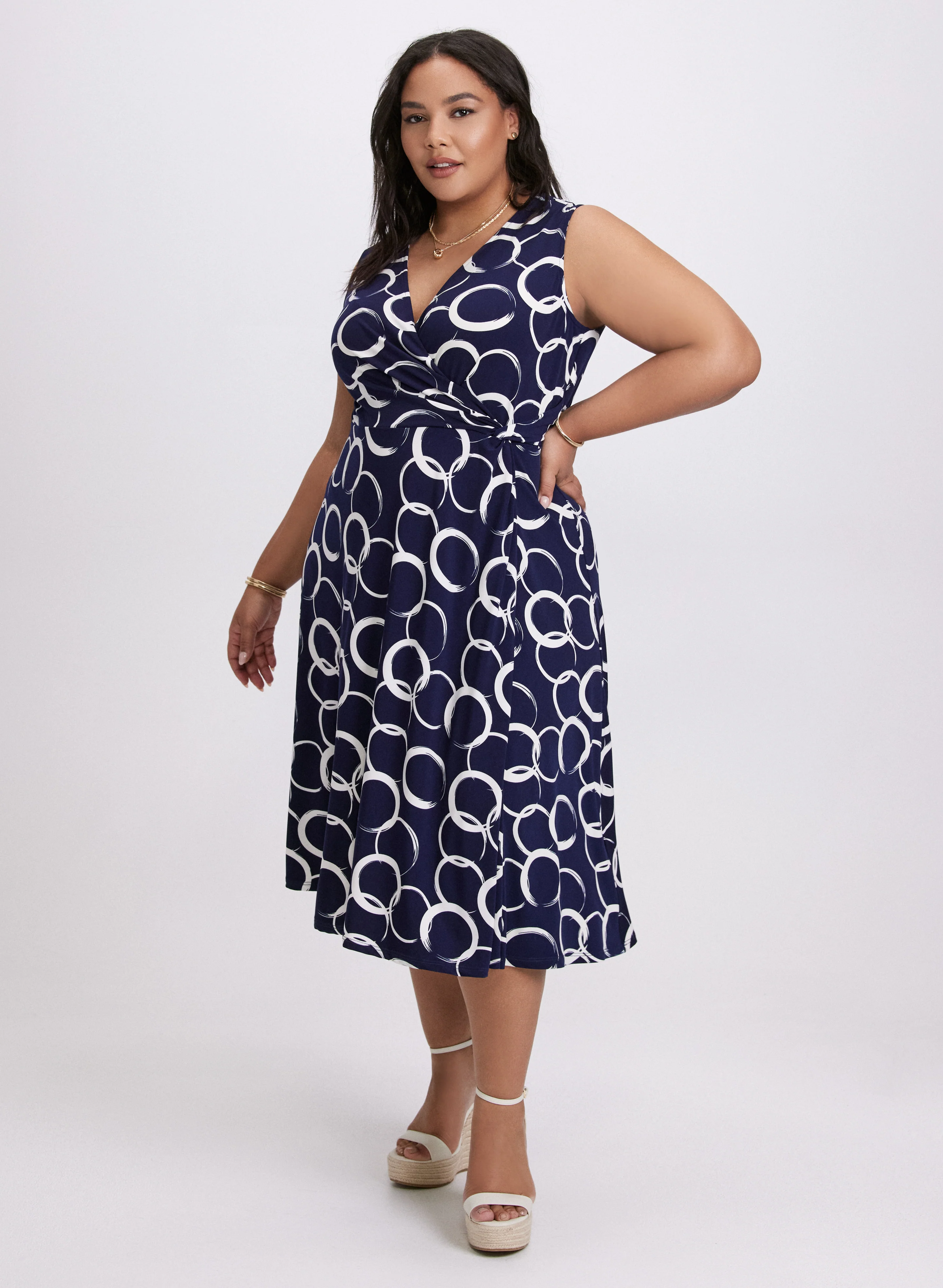 Ring Print Dress
