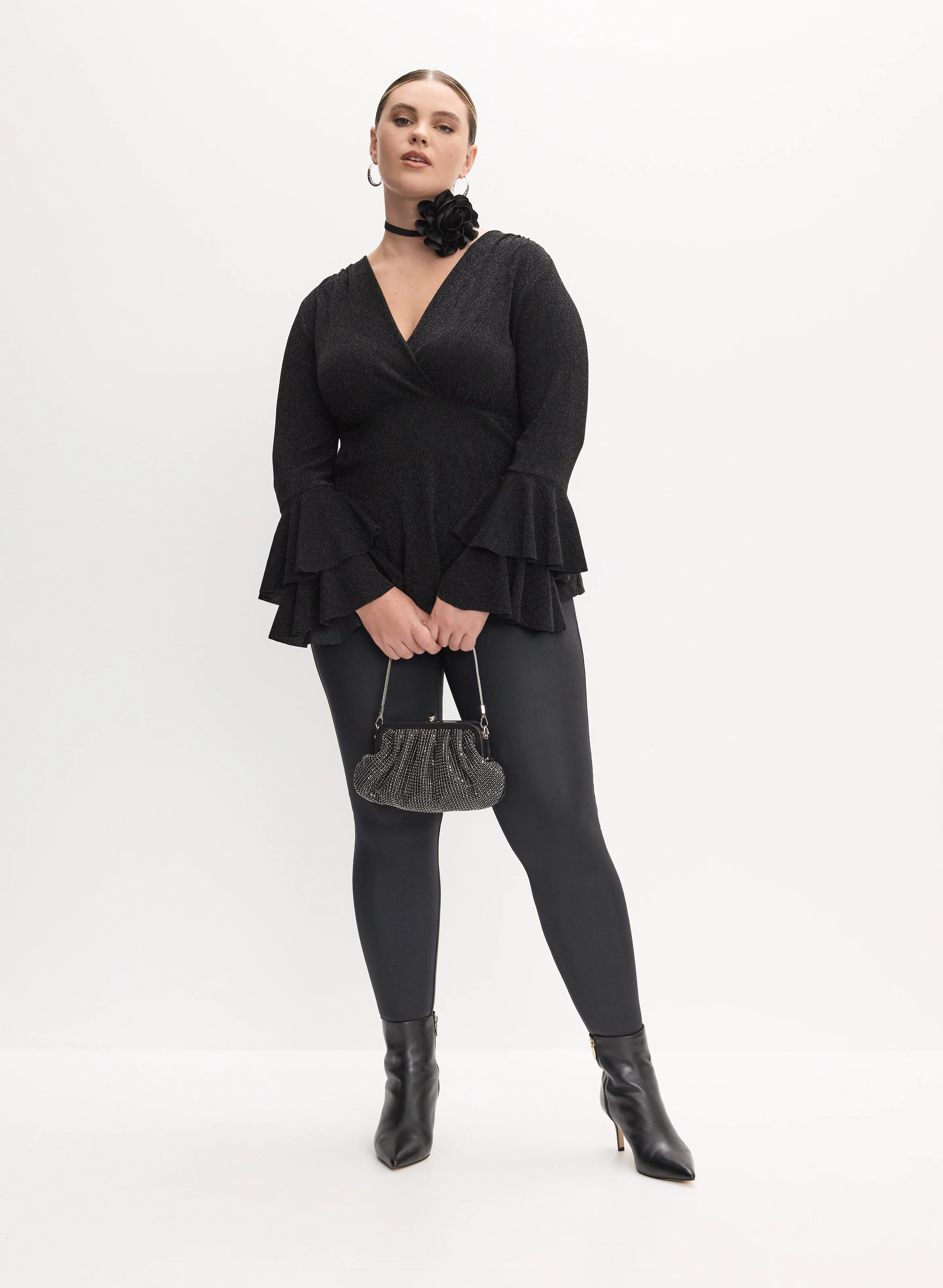 Melanie Lyne - Tiered Bell Sleeve Top