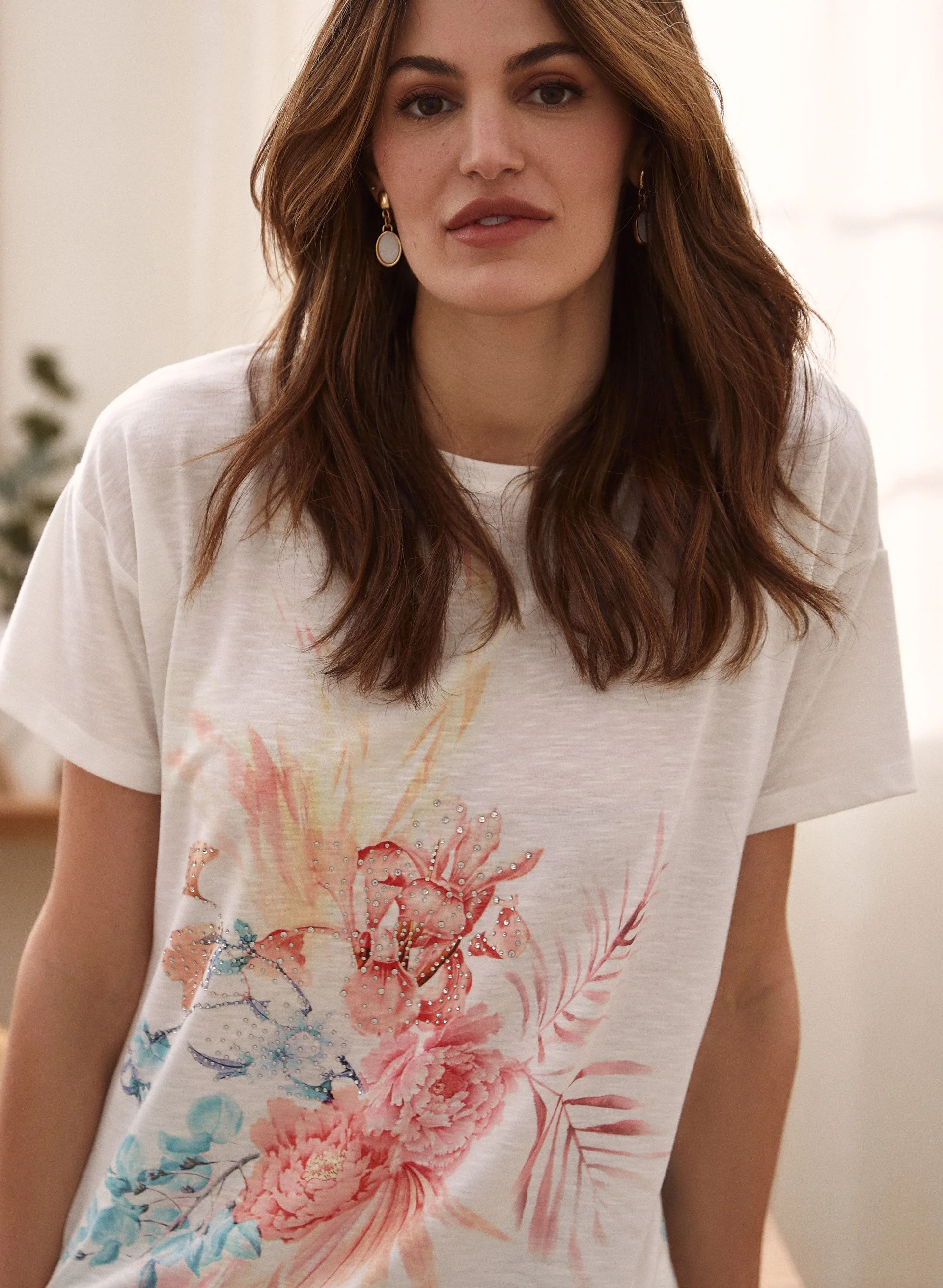 Tropical Print Top
