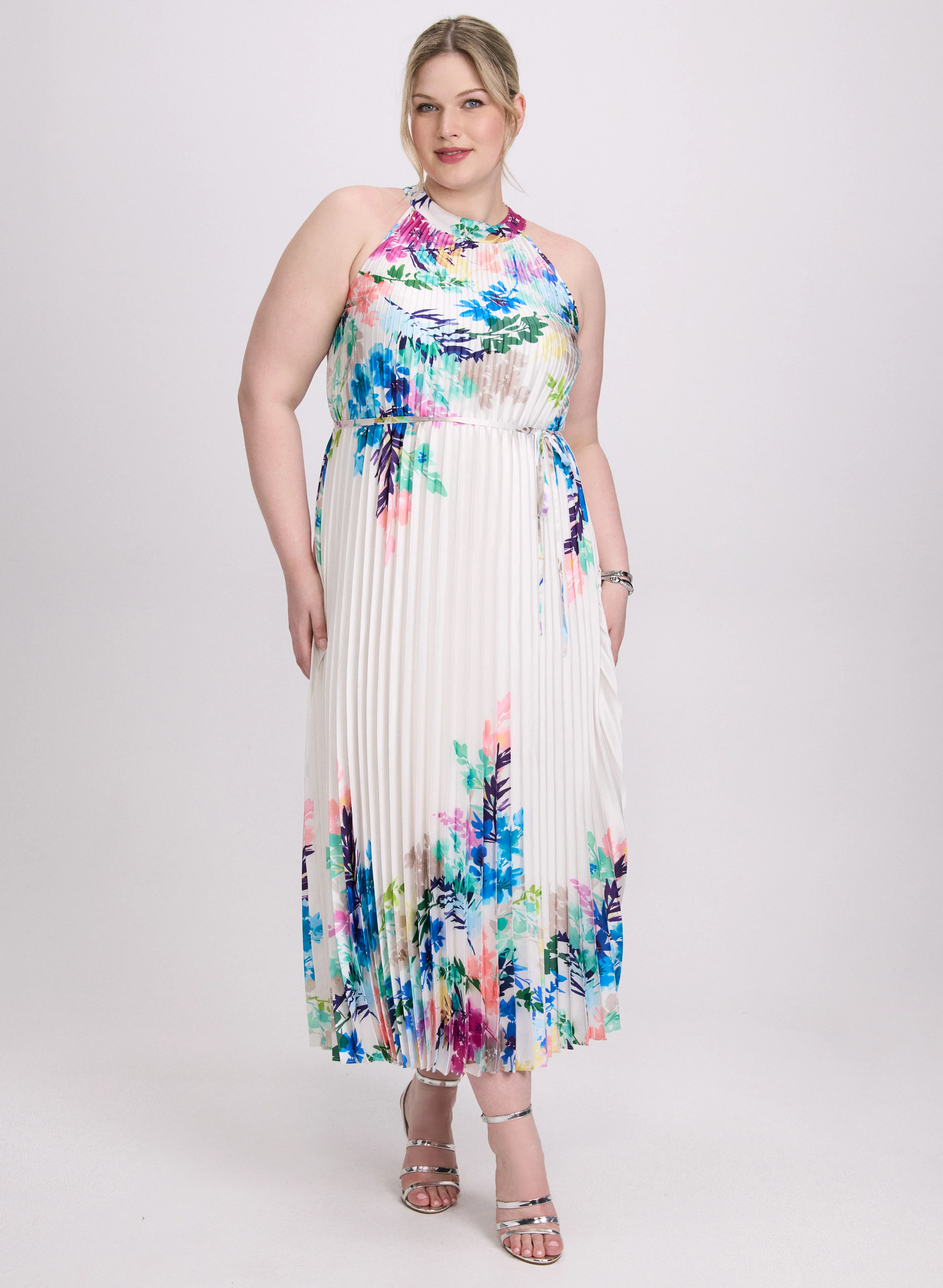 Joseph Ribkoff - Floral Plissé Dress