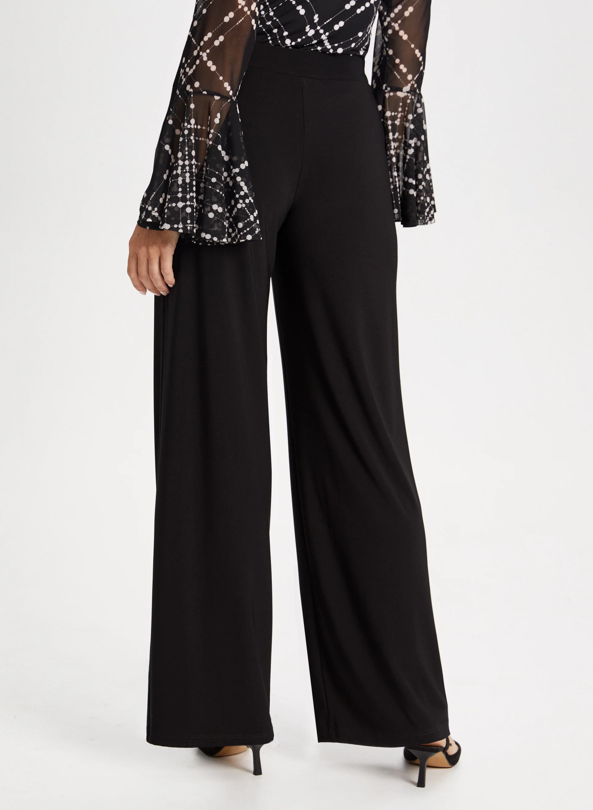 Olivia Jersey Wide-Leg Pants - Regular
