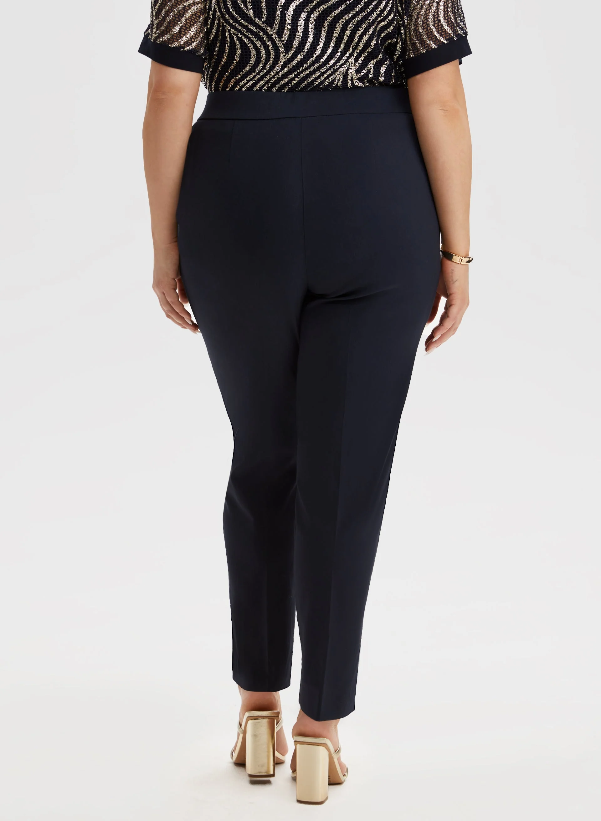 Slim Leg Pull-On Pants