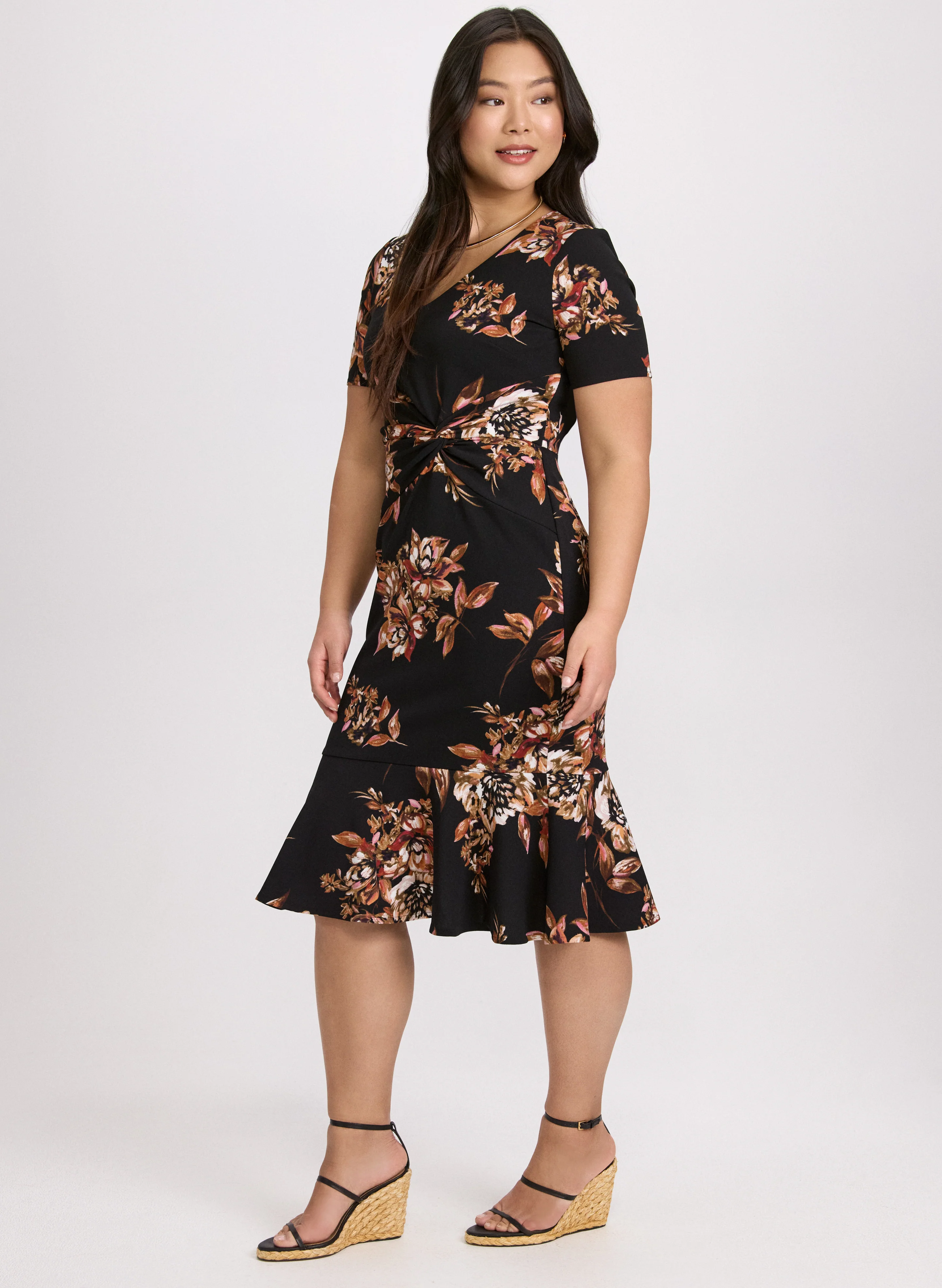 Floral V-Neck Dress