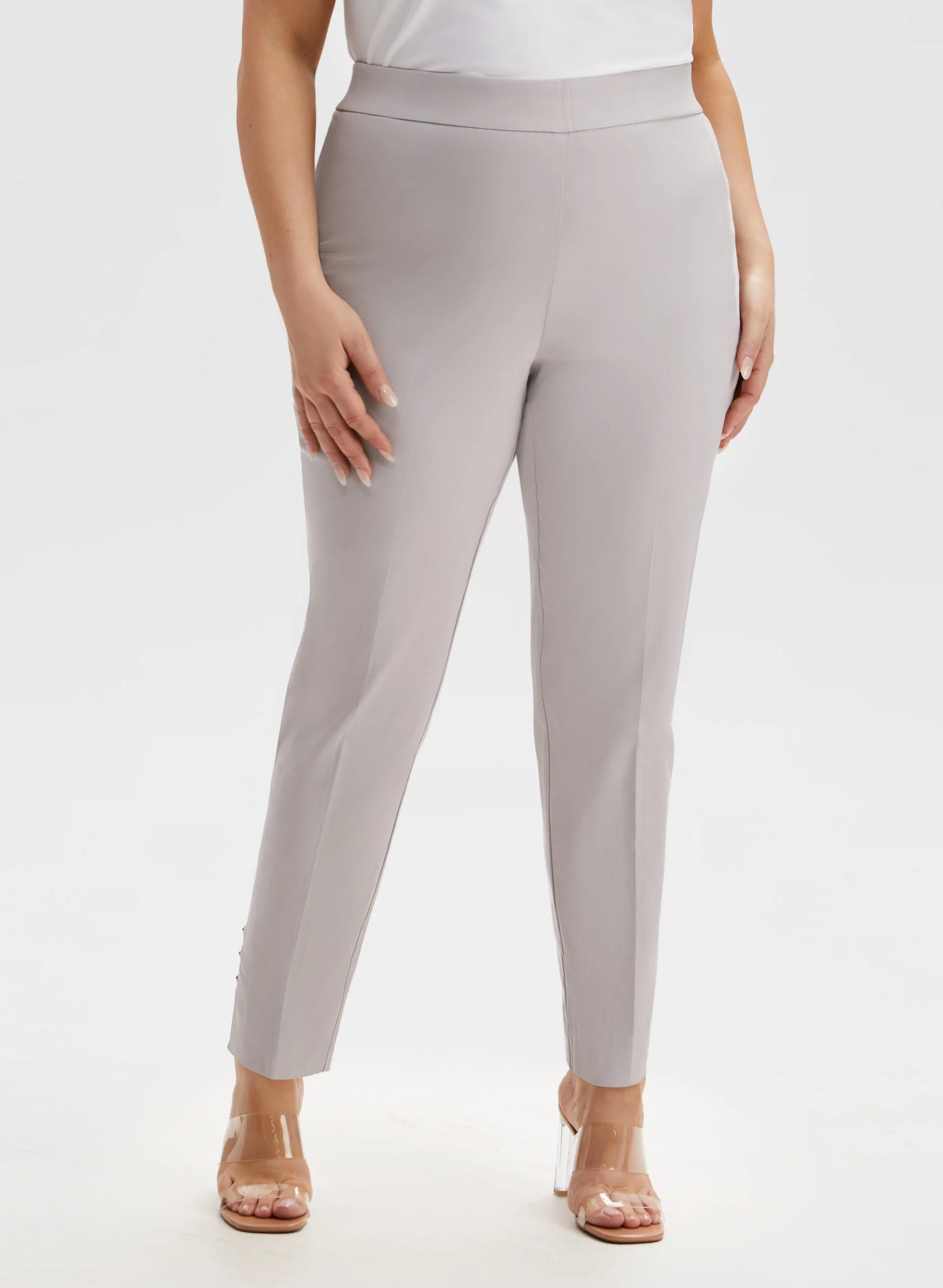 Slim Leg Pull-On Pants