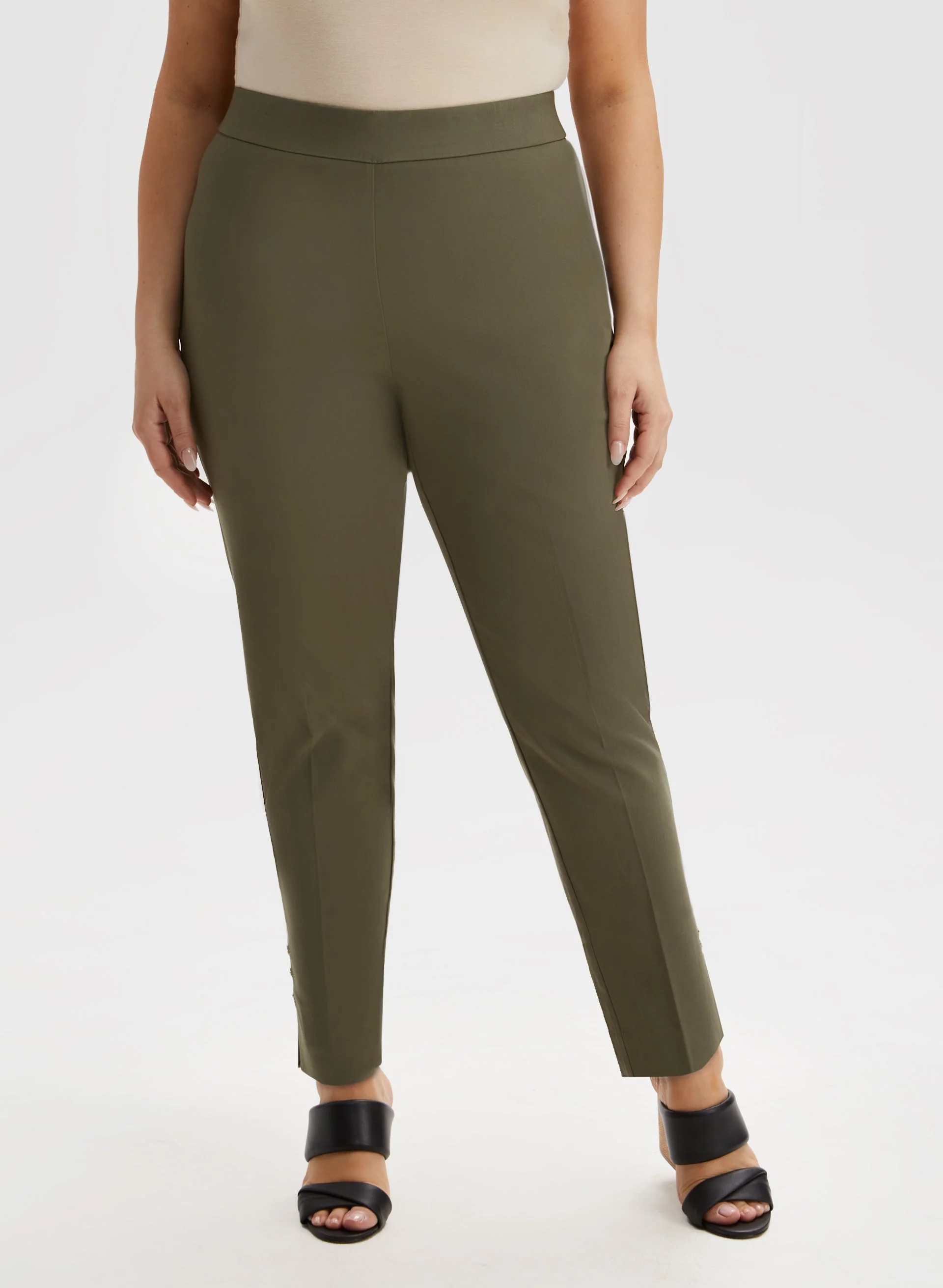 Slim Leg Pull-On Pants
