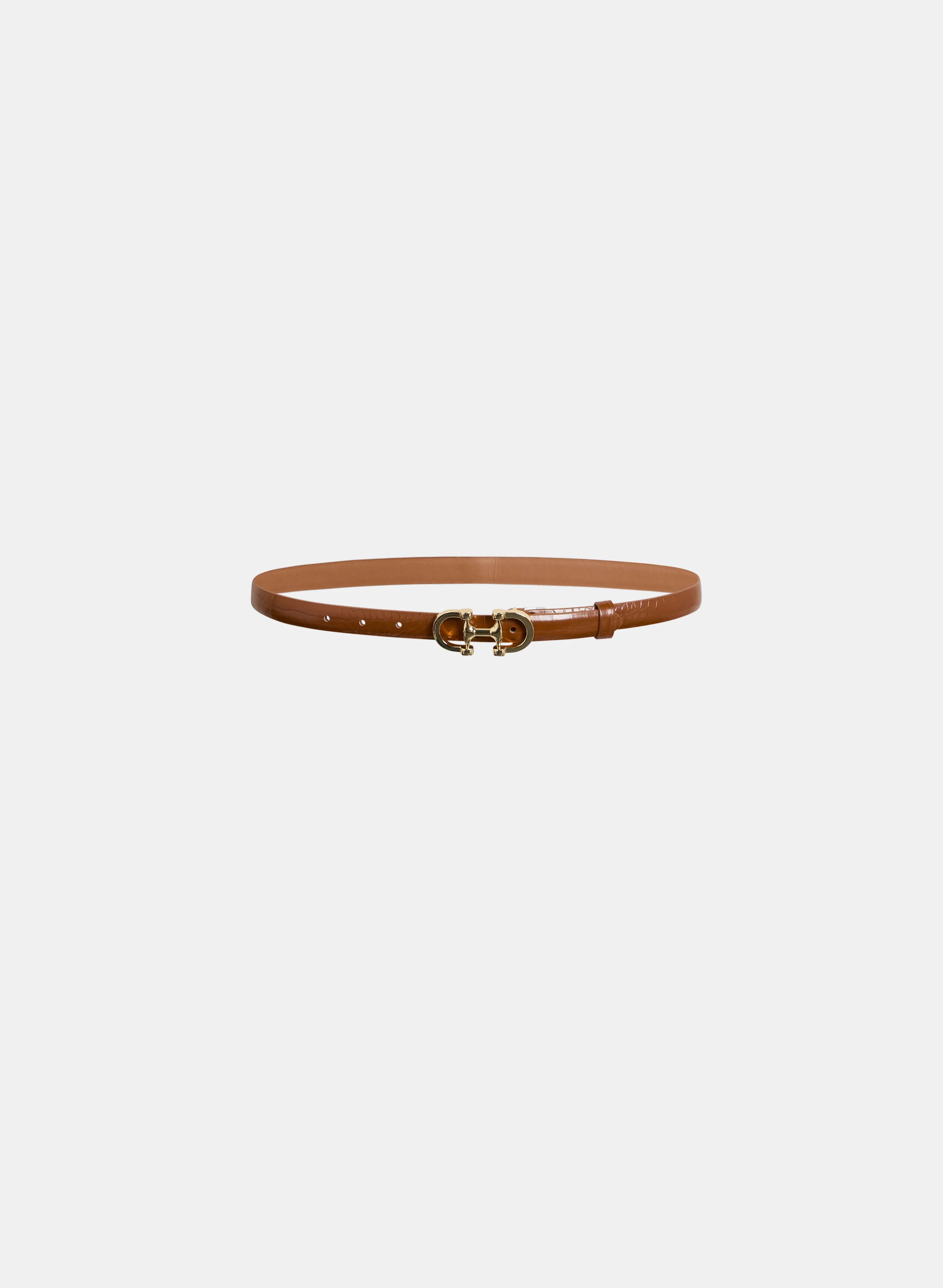 Thin Vegan Leather Belt
