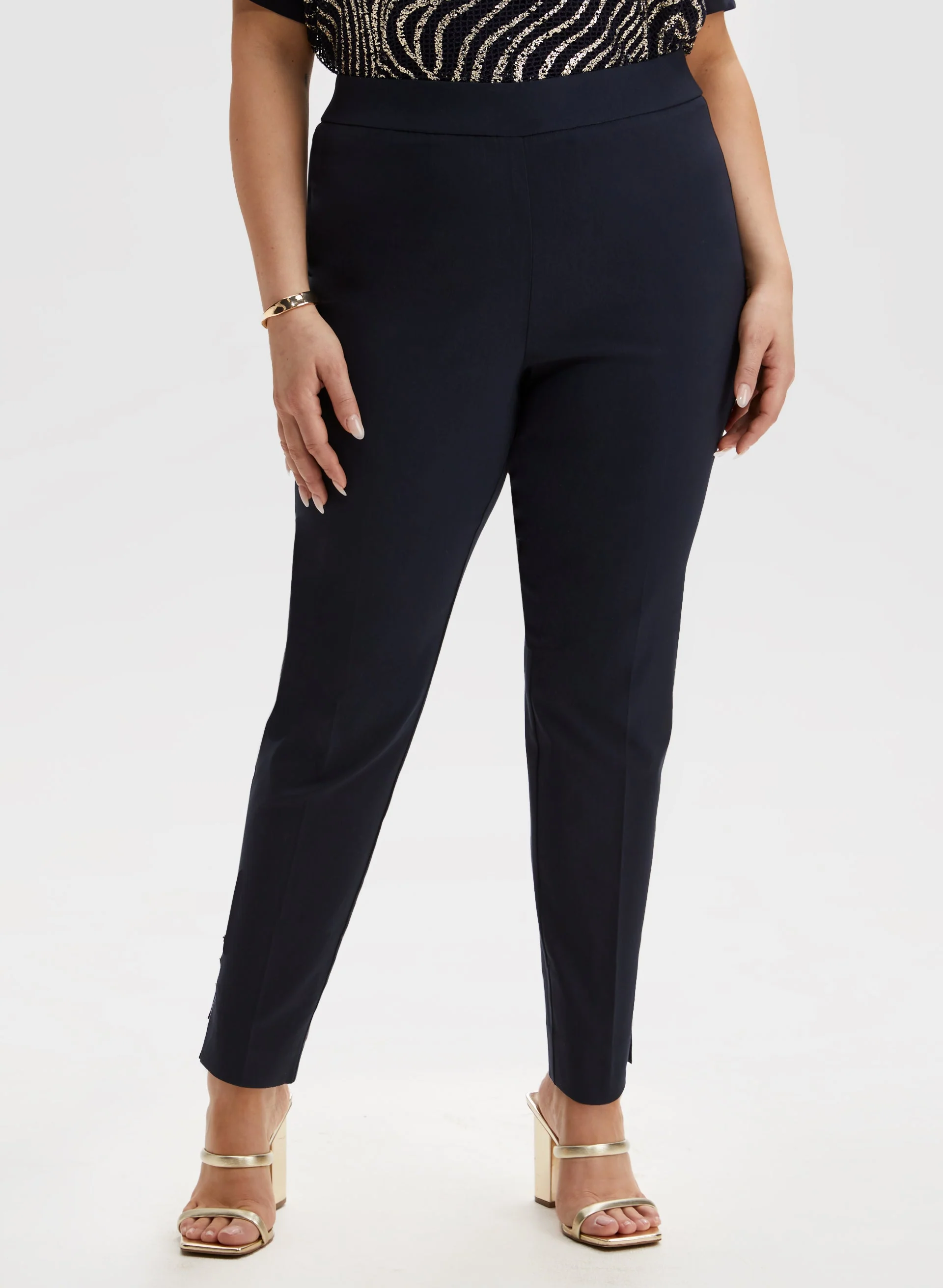 Slim Leg Pull-On Pants