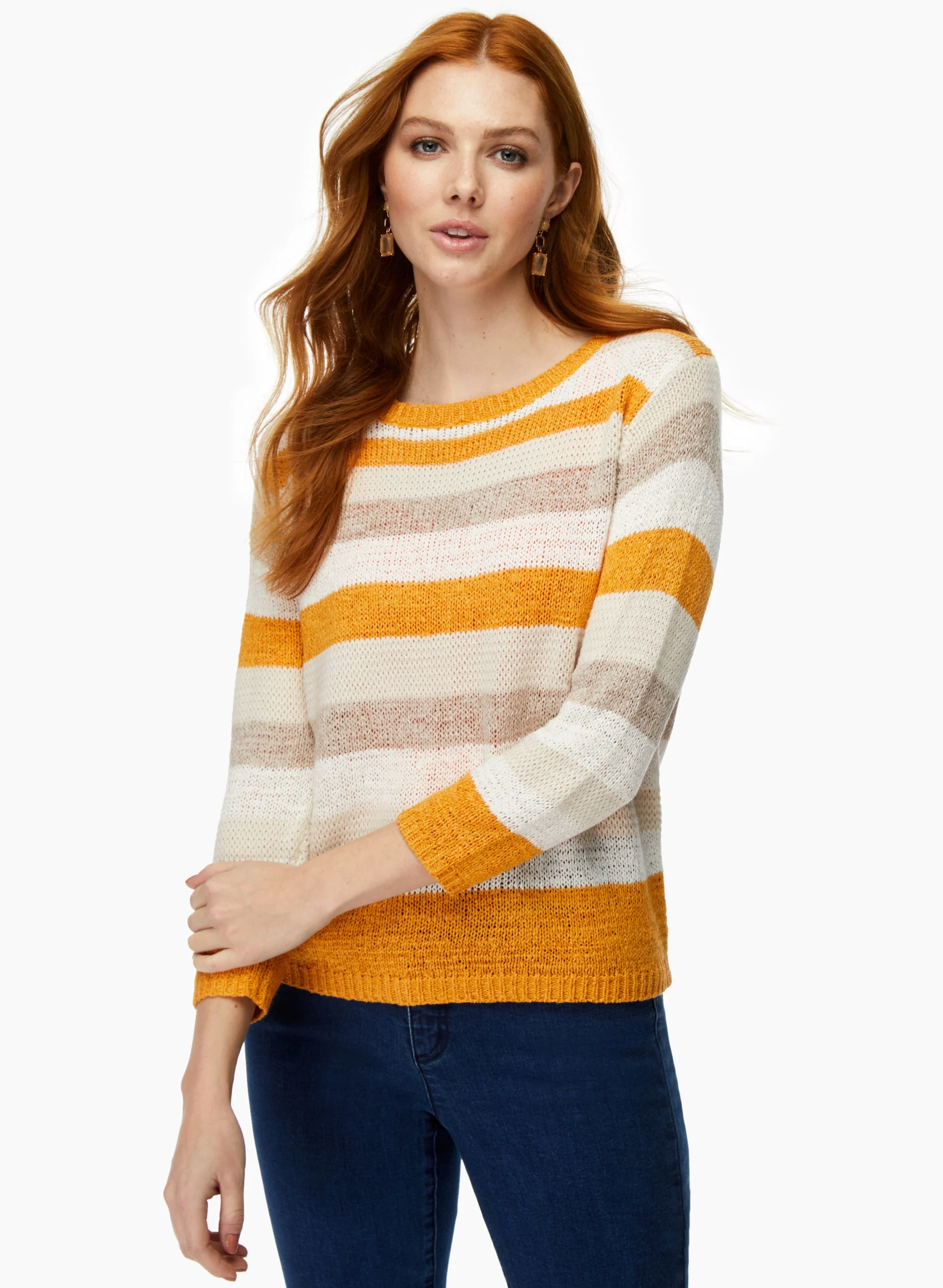 Stripe Print Sweater