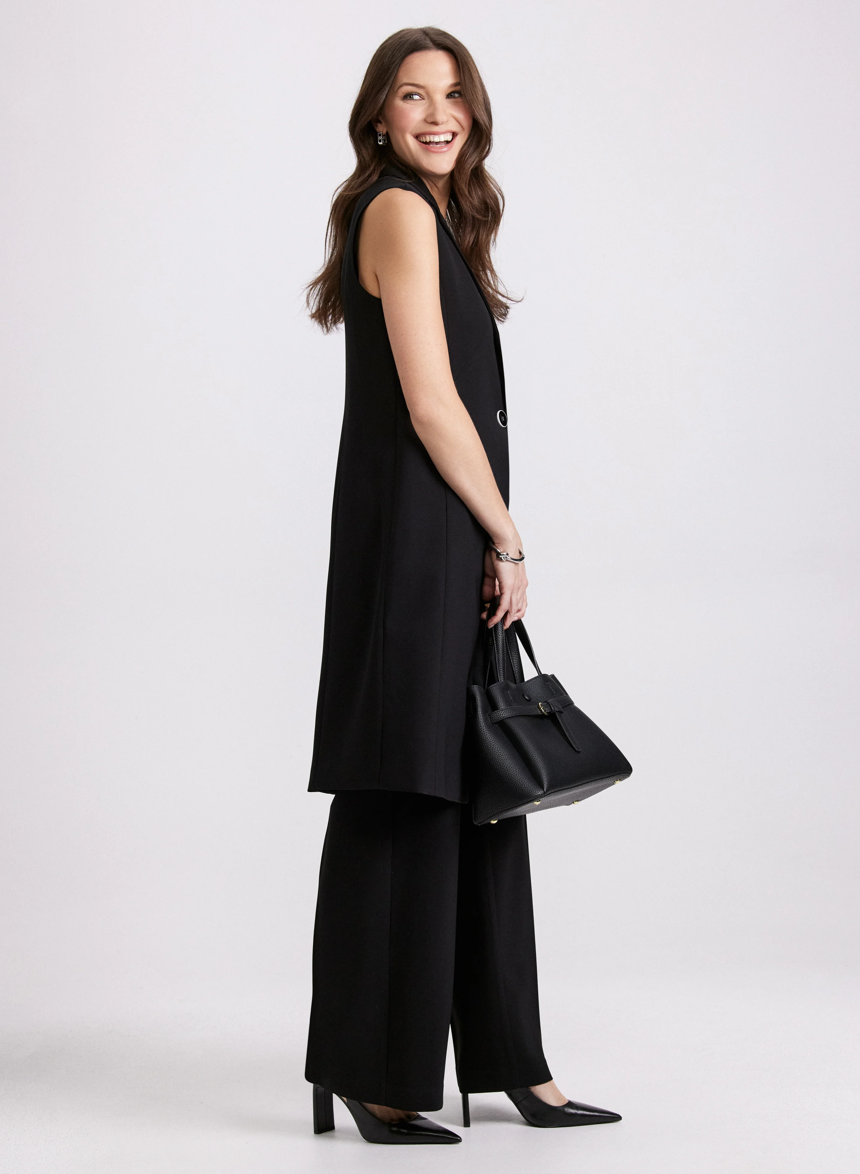 Long Buttoned Vest