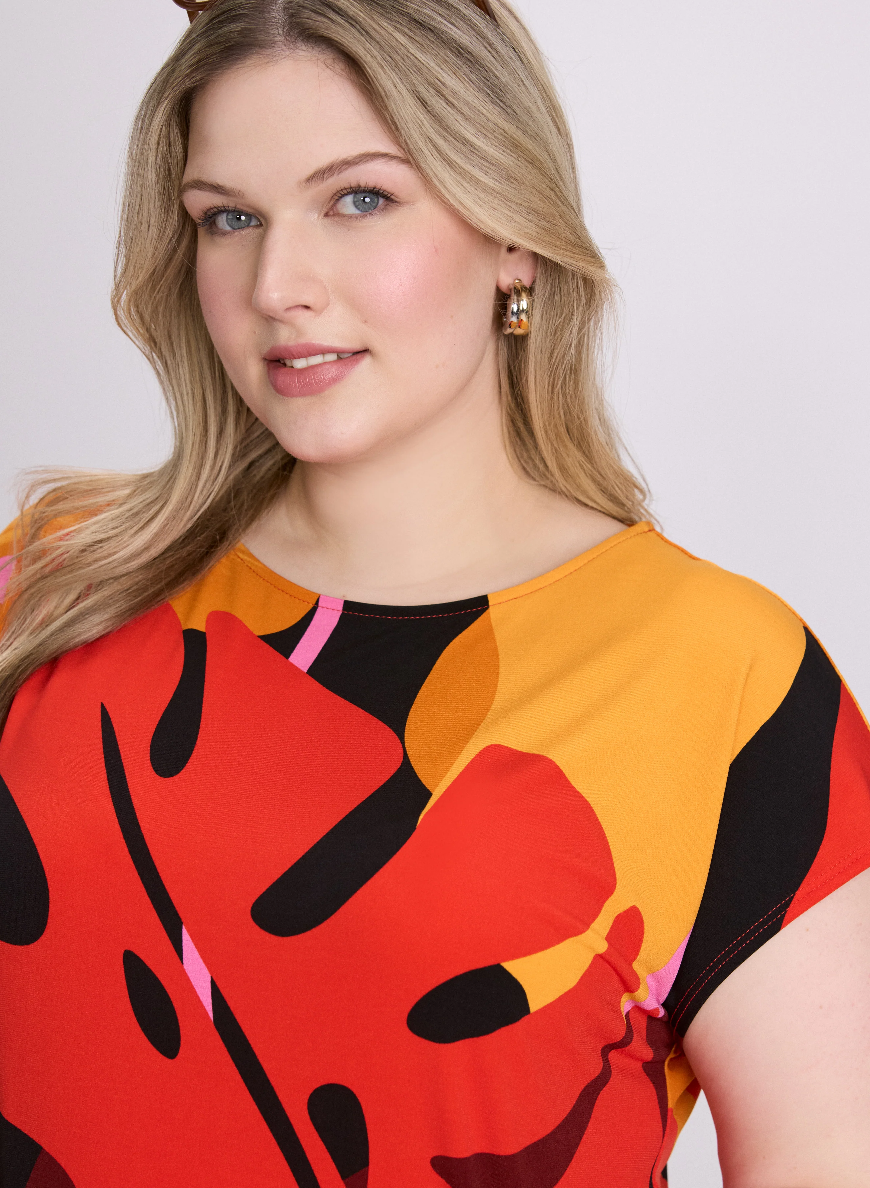 Leaf Print Top