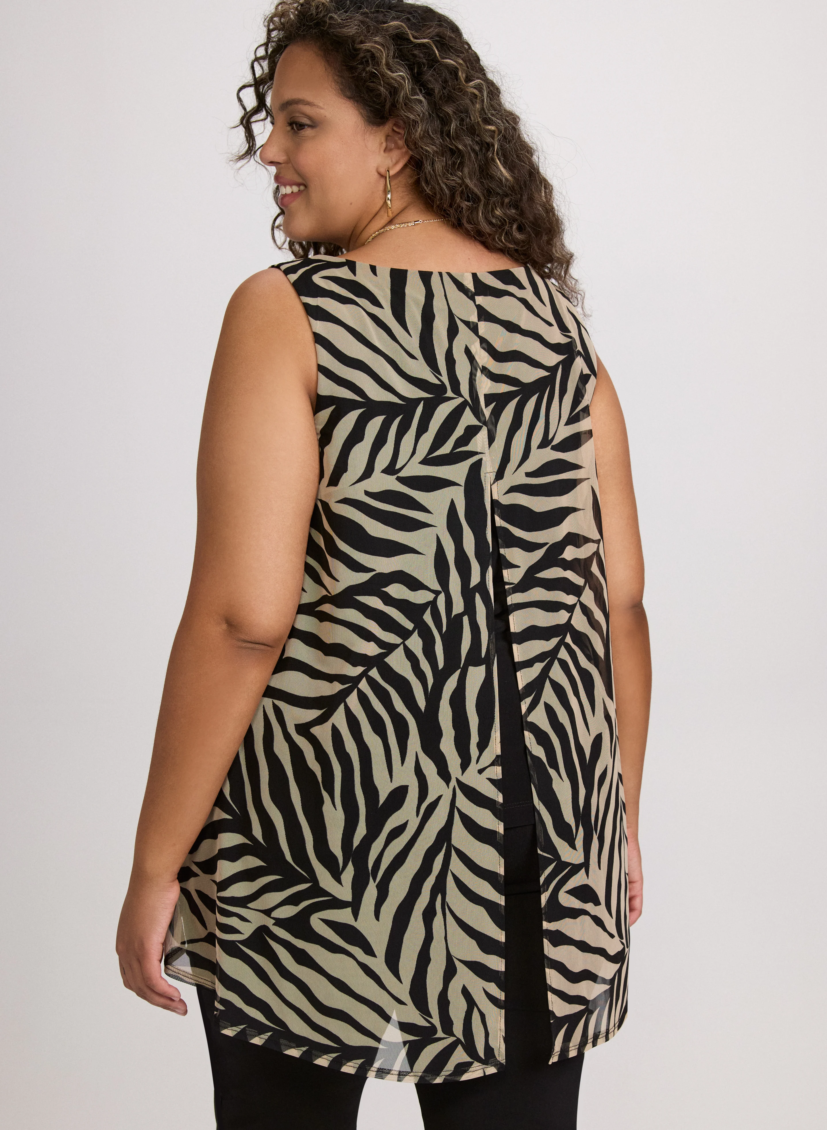 Leaf Print Top