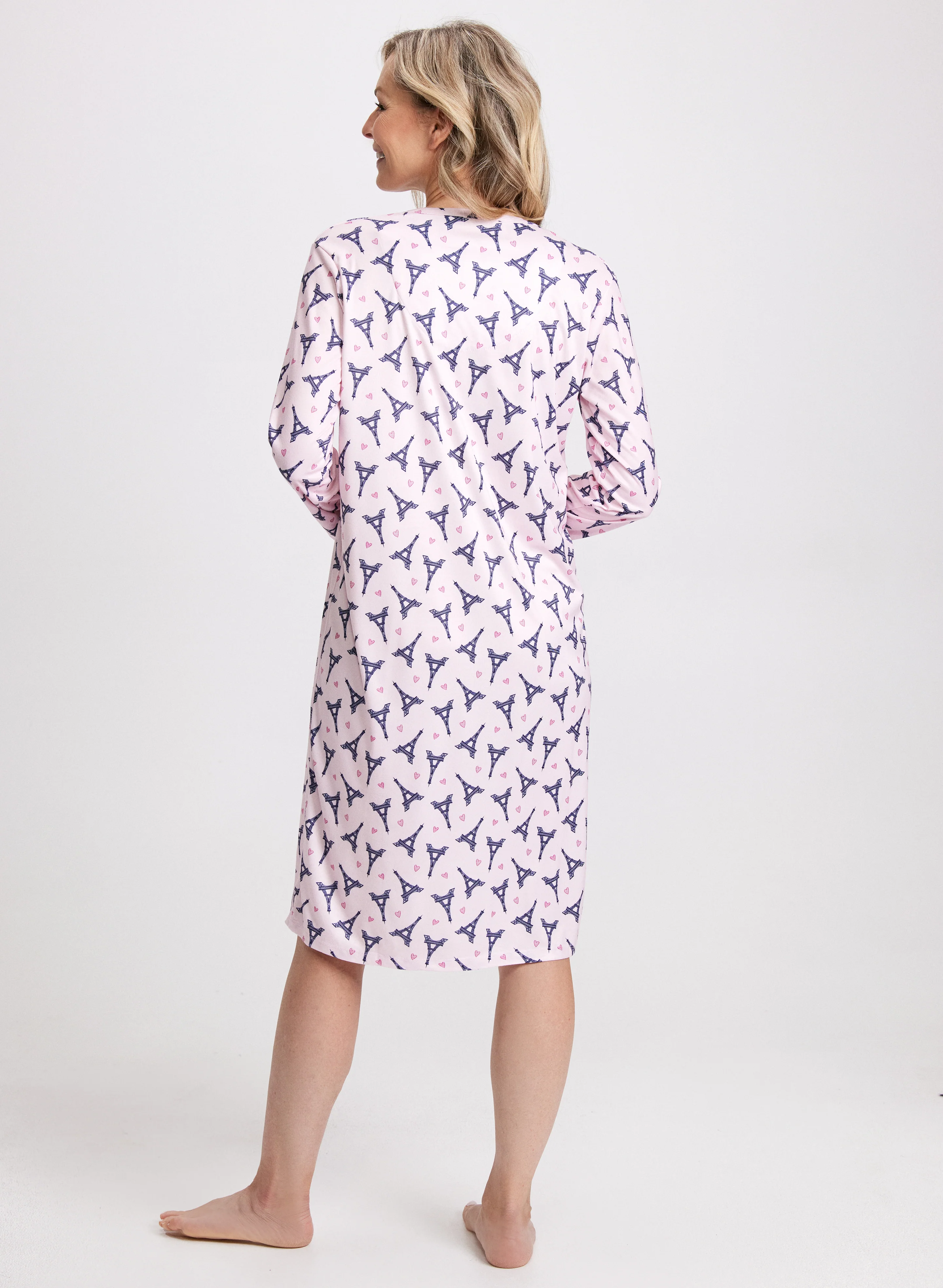 Long Sleeve Paris Nightgown