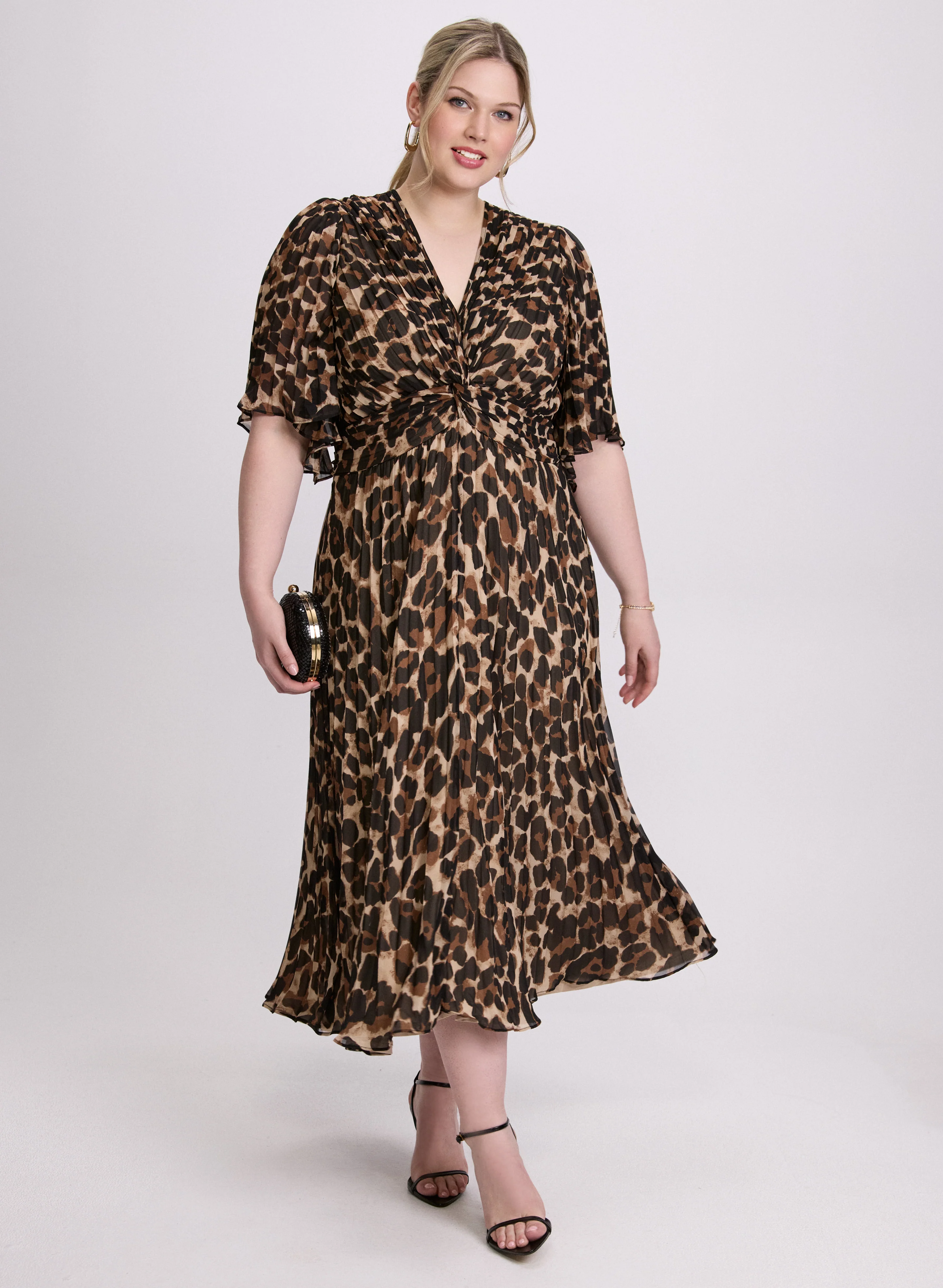 Joseph Ribkoff - Leopard Print Midi Dress