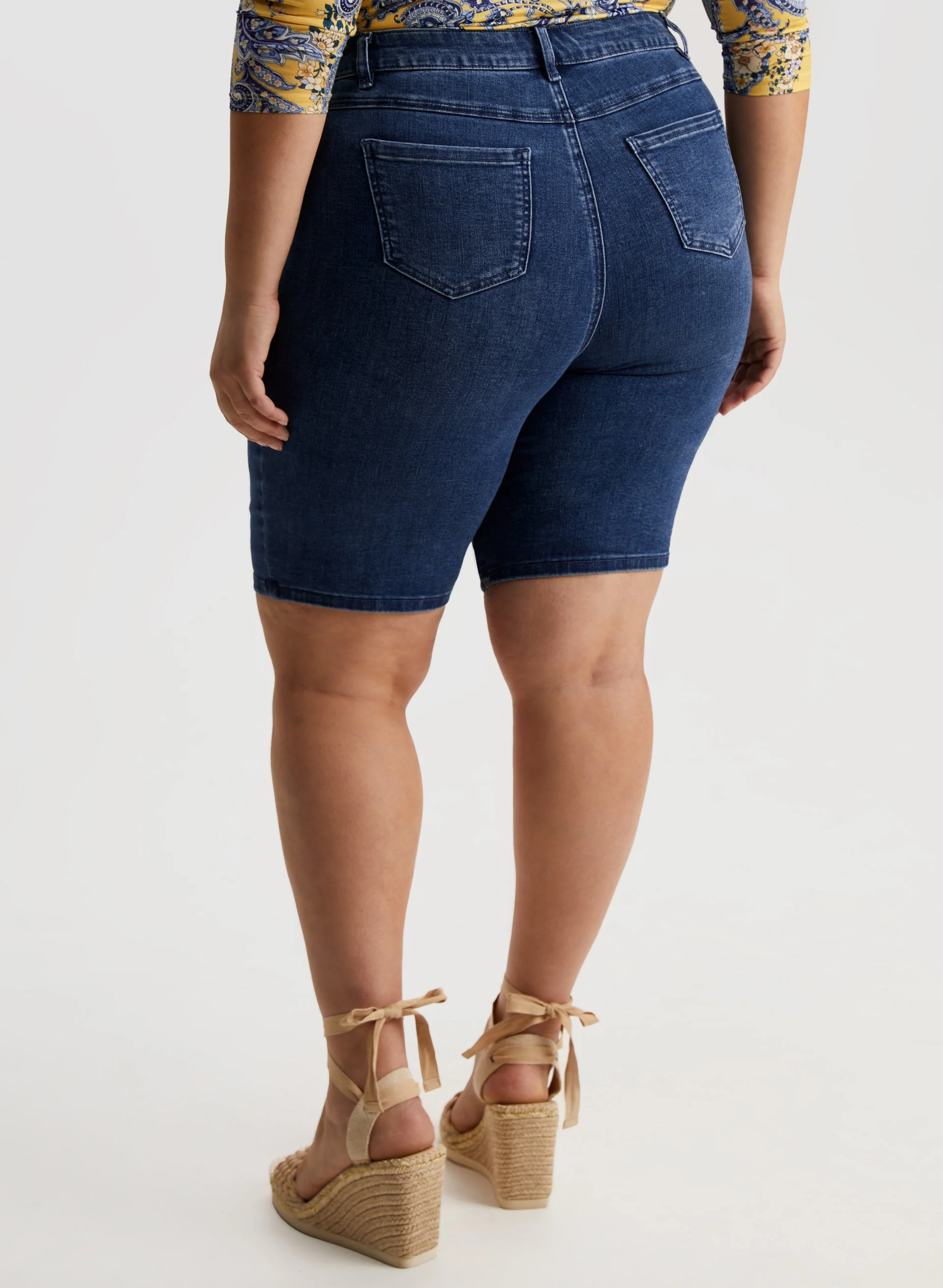 Embroidered Bermuda Shorts