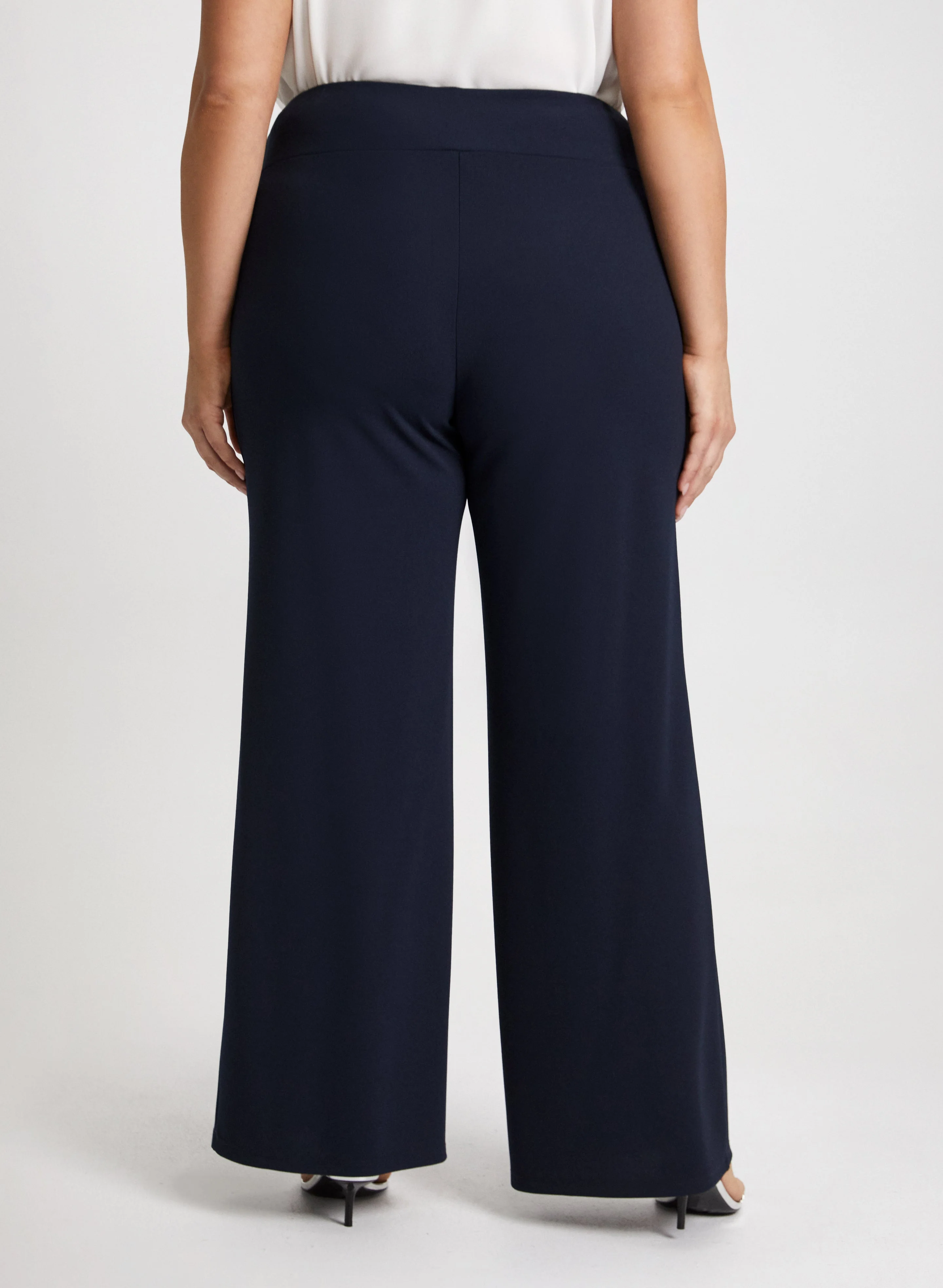 Olivia Pull-On Wide-Leg Pants