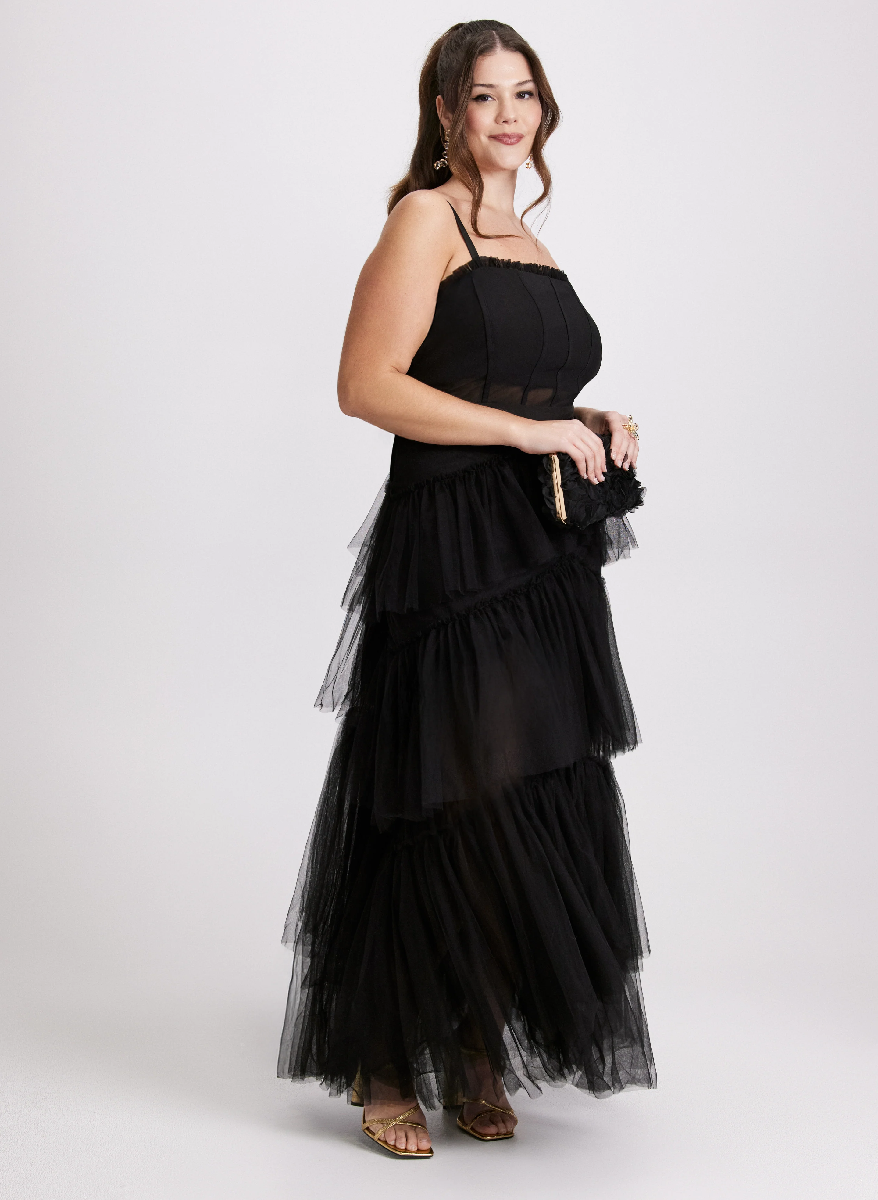 Tiered Corset-Style Dress
