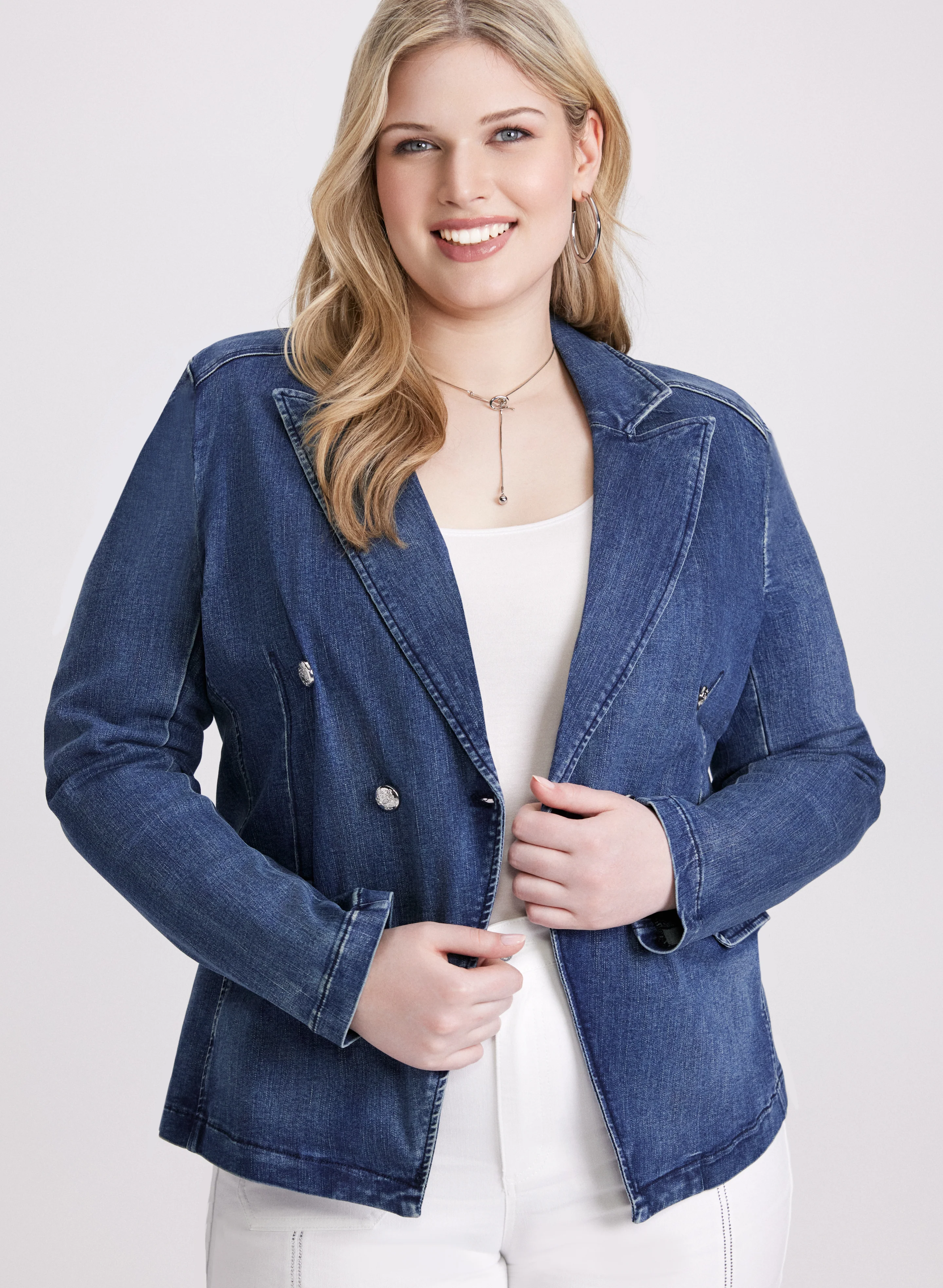 Joseph Ribkoff - Button Denim Jacket