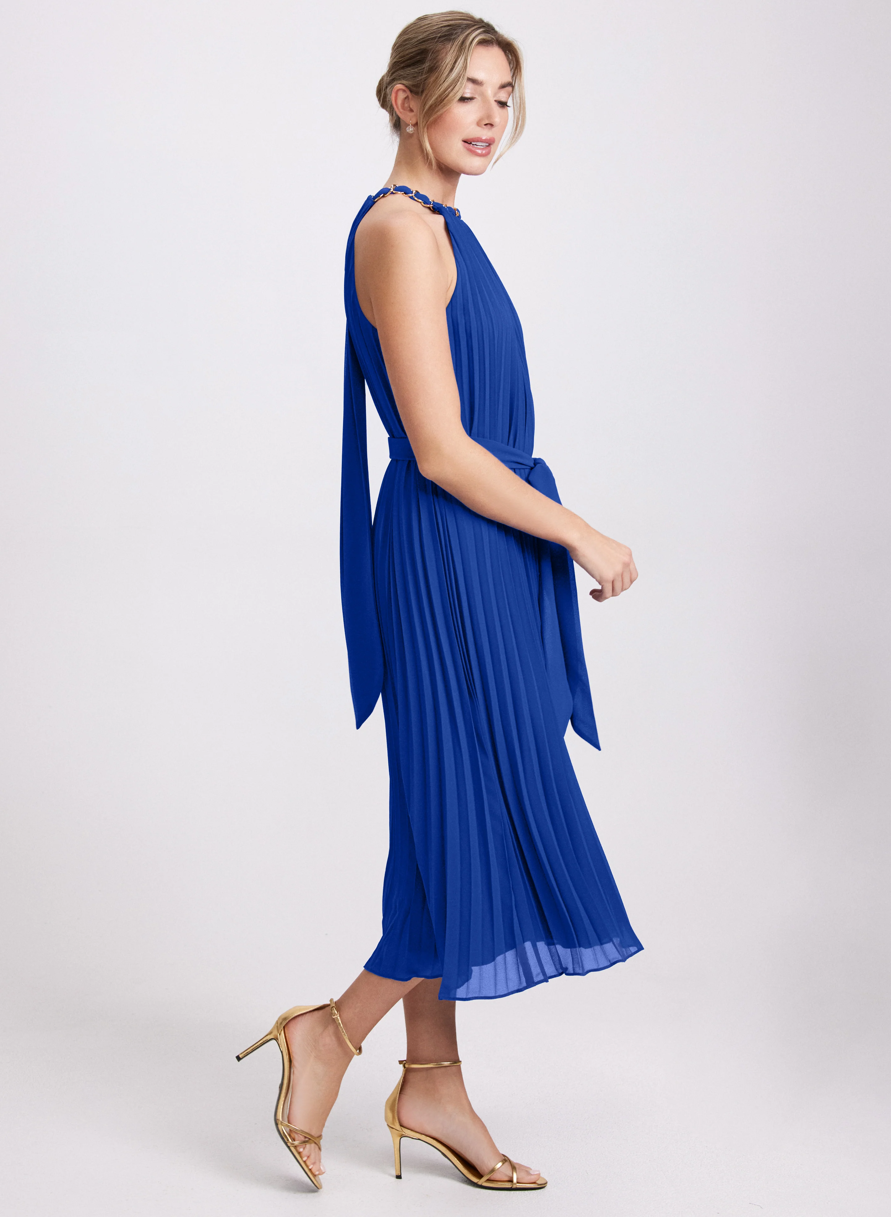 Chain Link Halter Neck Dress
